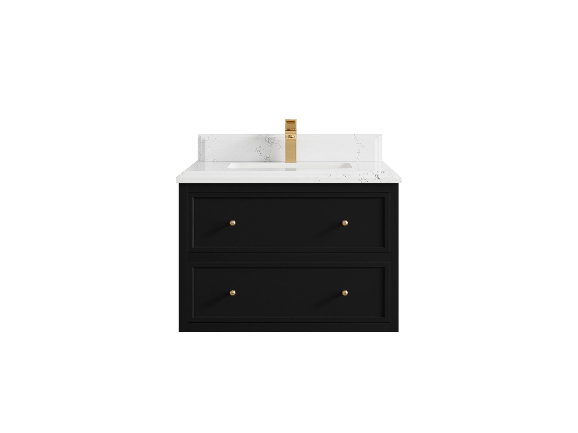 Roswell Floating 30 in. W x 22 in. D Single Sink Bathroom Vanity - Willow Bath and Vanity