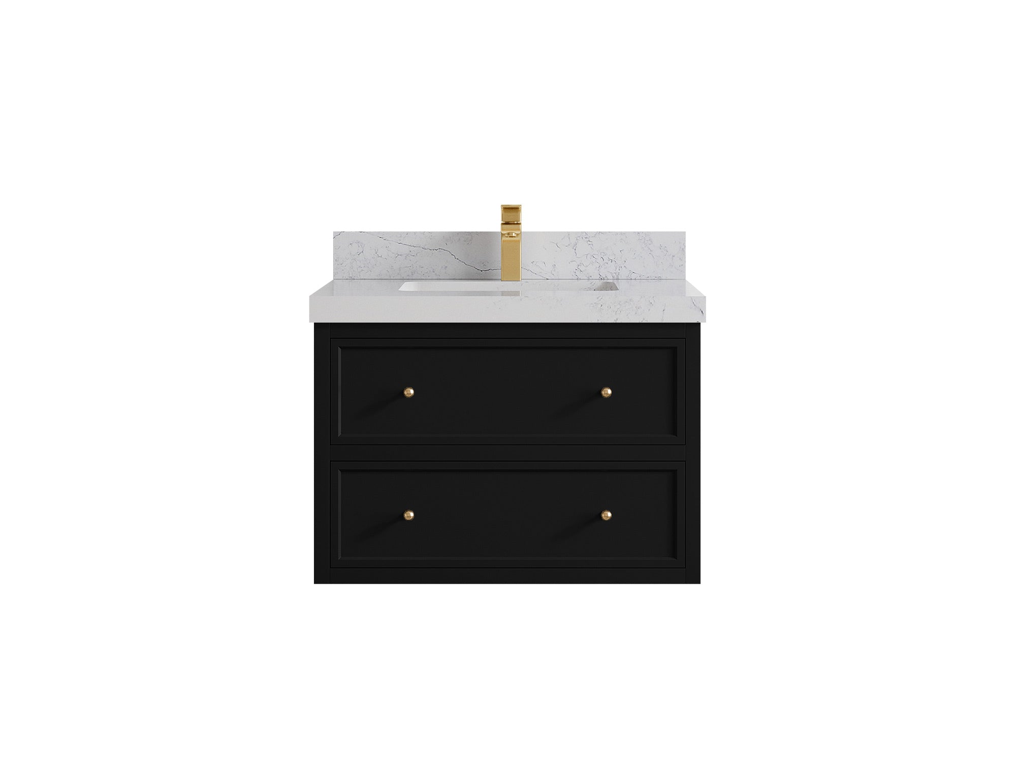 Roswell Floating 30 in. W x 22 in. D Single Sink Bathroom Vanity - Willow Bath and Vanity