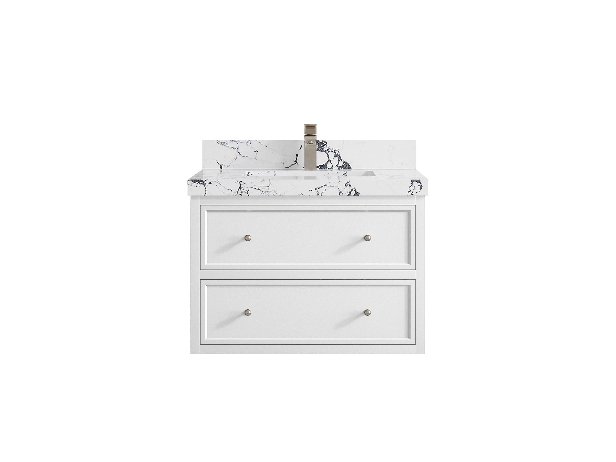 Roswell Floating 30 in. W x 22 in. D Single Sink Bathroom Vanity - Willow Bath and Vanity