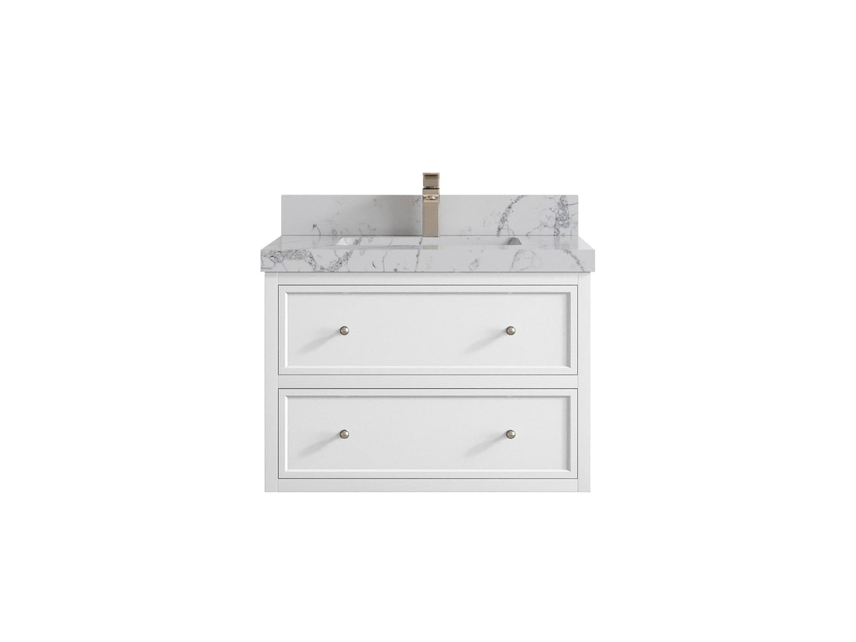 Roswell Floating 30 in. W x 22 in. D Single Sink Bathroom Vanity - Willow Bath and Vanity