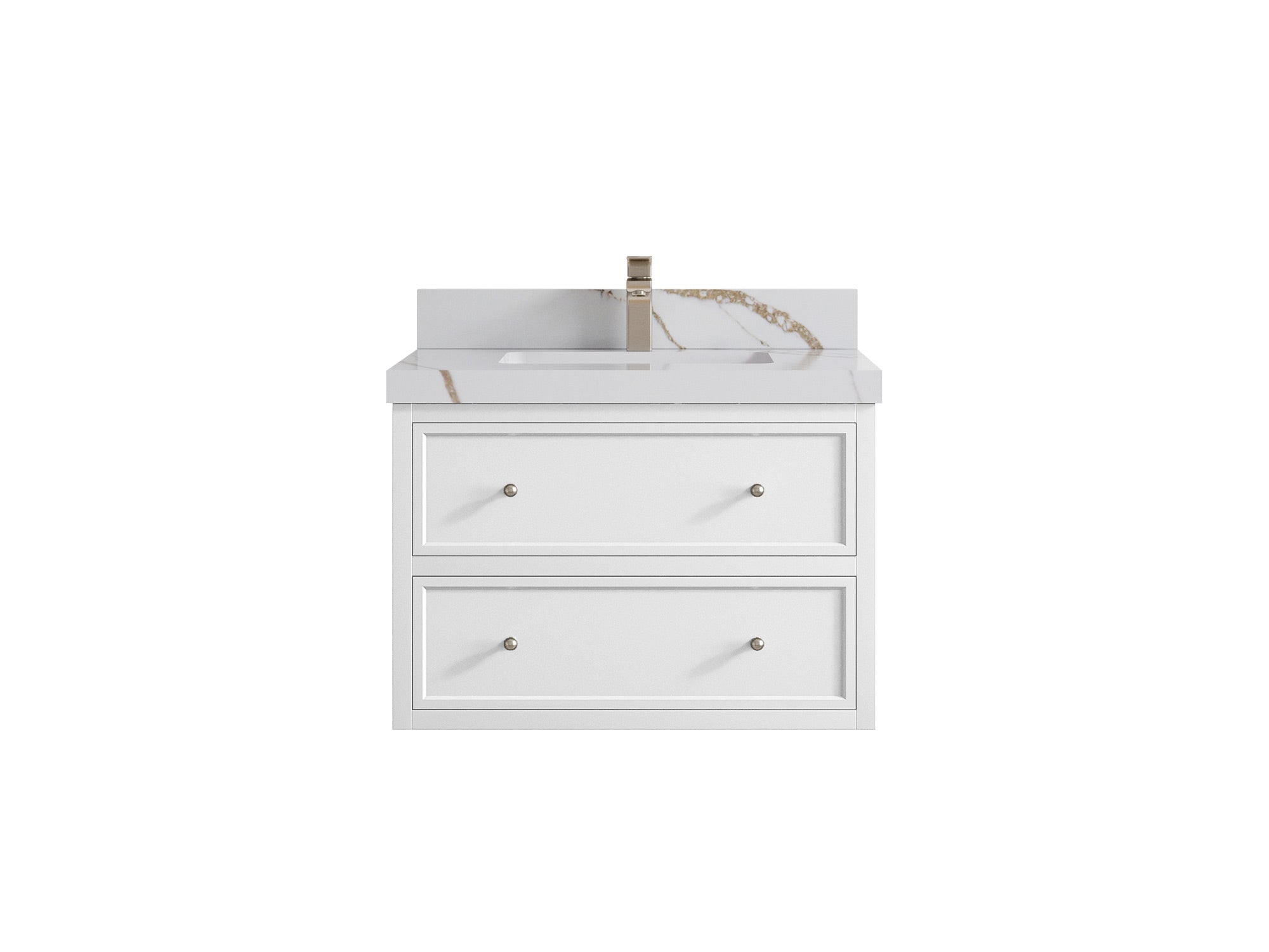 Roswell Floating 30 in. W x 22 in. D Single Sink Bathroom Vanity - Willow Bath and Vanity
