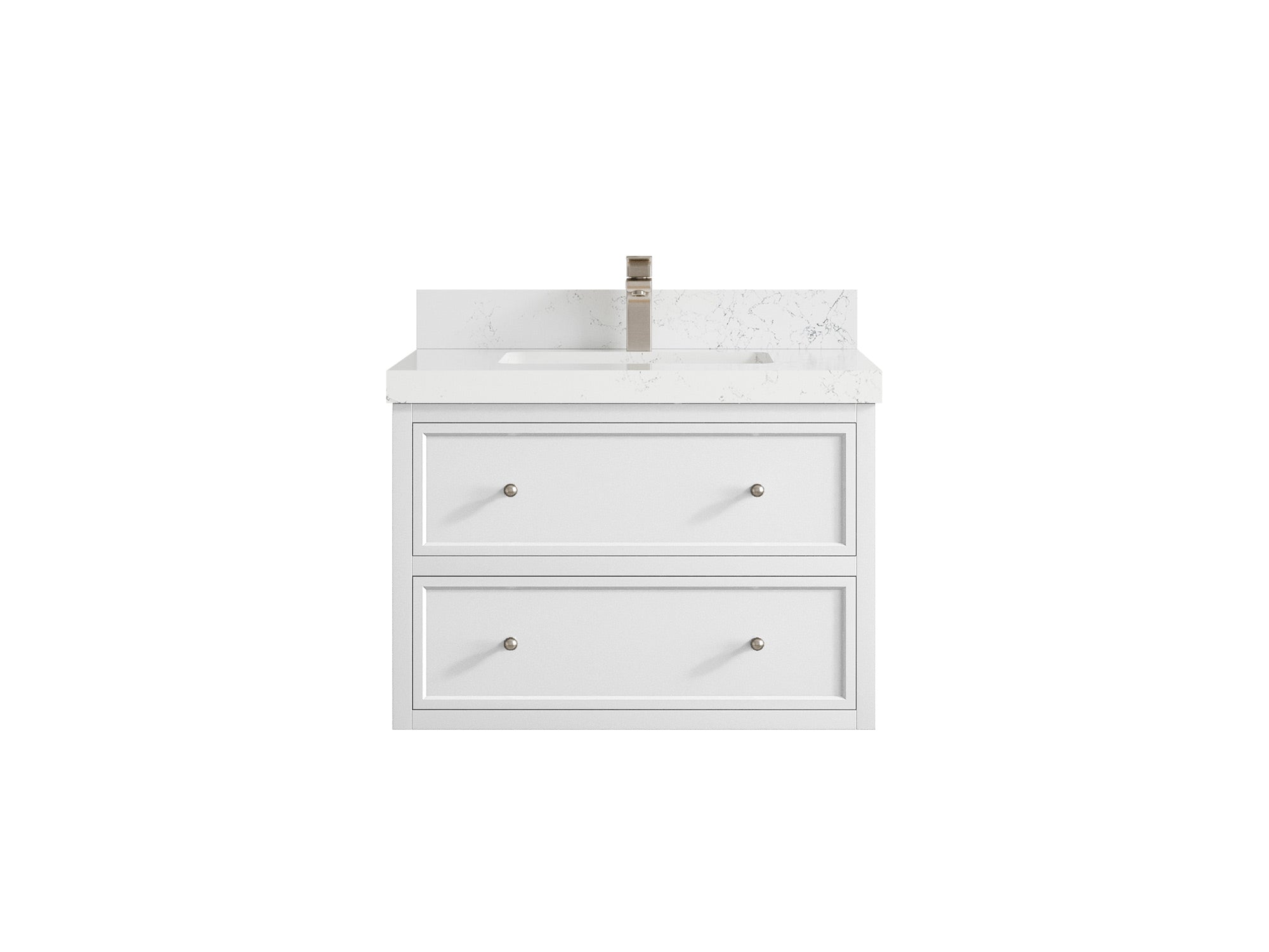 Roswell Floating 30 in. W x 22 in. D Single Sink Bathroom Vanity - Willow Bath and Vanity