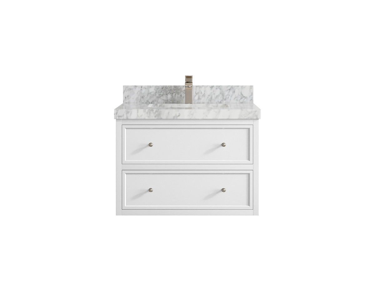 Roswell Floating 30 in. W x 22 in. D Single Sink Bathroom Vanity - Willow Bath and Vanity