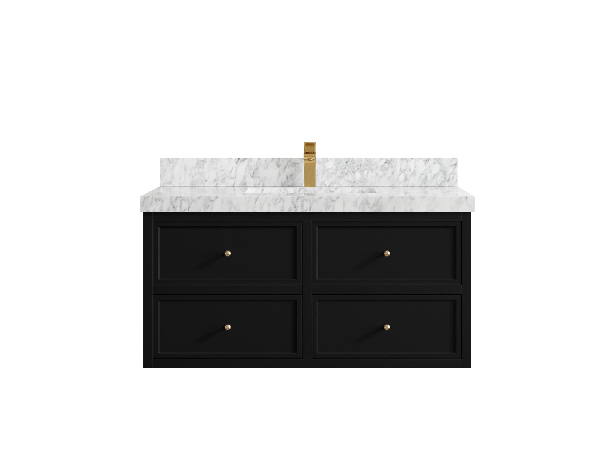 Roswell Floating 42 in. W x 22 in. D Single Sink Bathroom Vanity - Willow Bath and Vanity