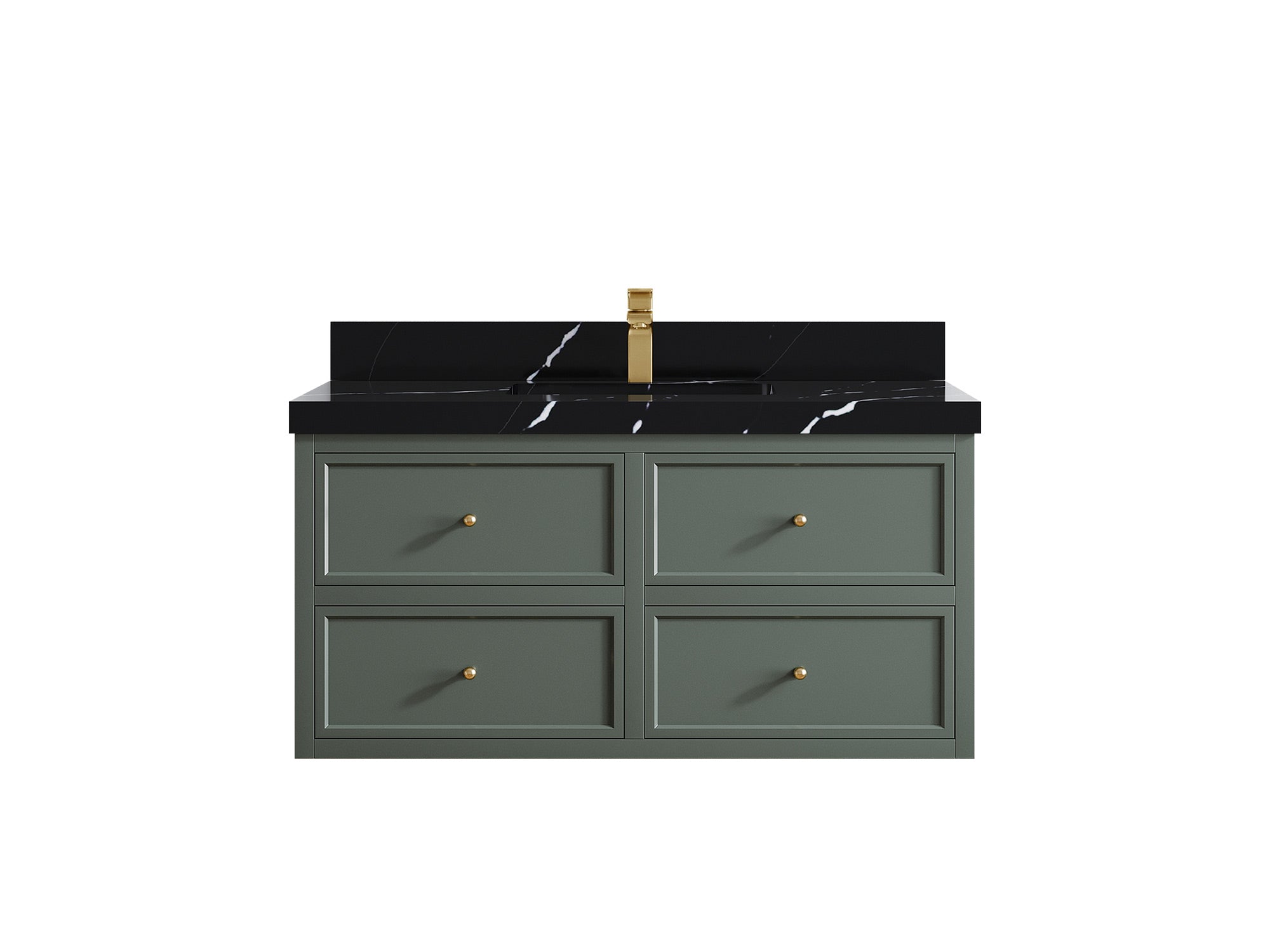 Roswell Floating 42 in. W x 22 in. D Single Sink Bathroom Vanity - Willow Bath and Vanity