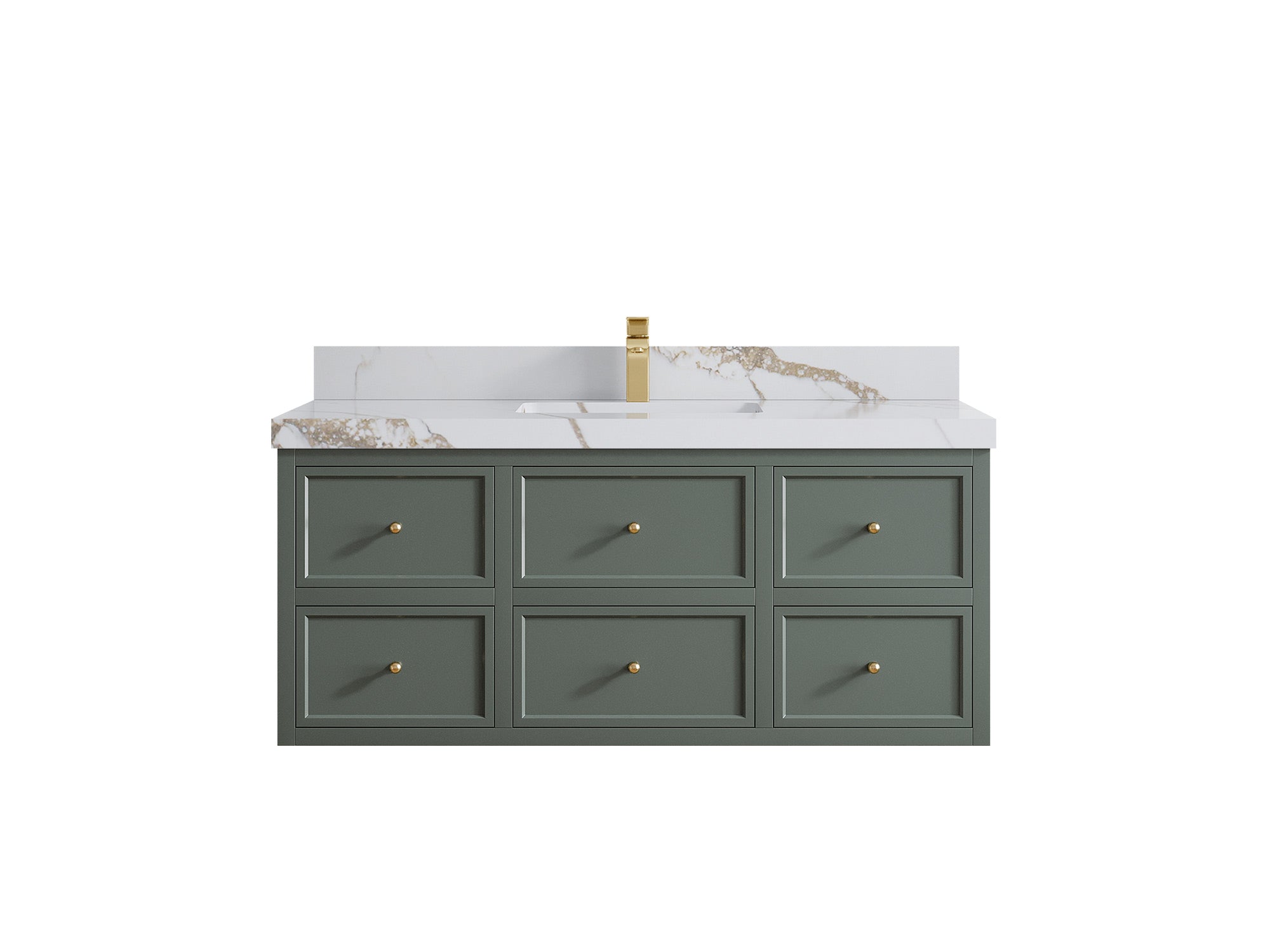 Roswell Floating 48 in. W x 22 in. D Single Sink Bathroom Vanity - Willow Bath and Vanity