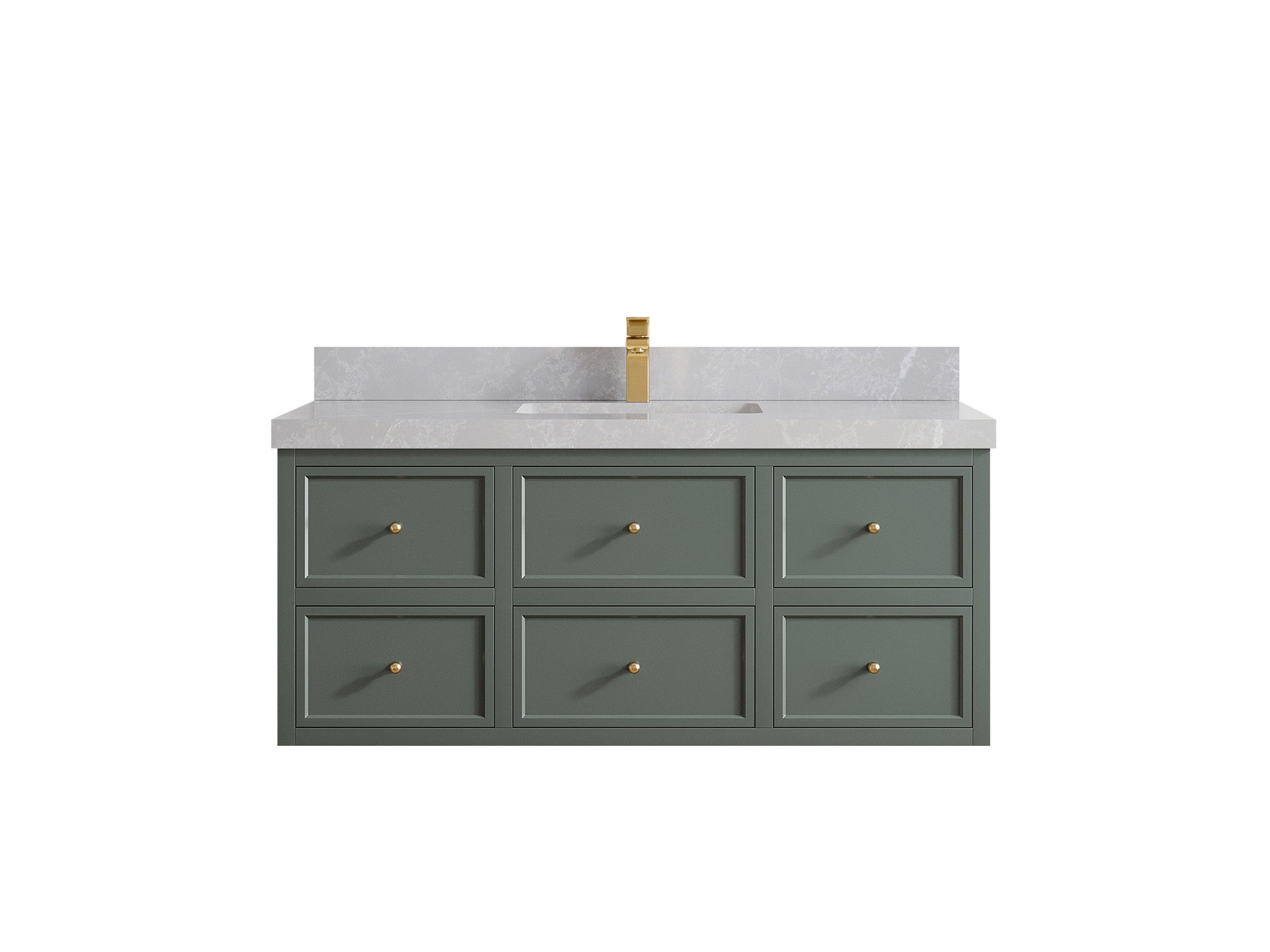 Roswell Floating 48 in. W x 22 in. D Single Sink Bathroom Vanity - Willow Bath and Vanity