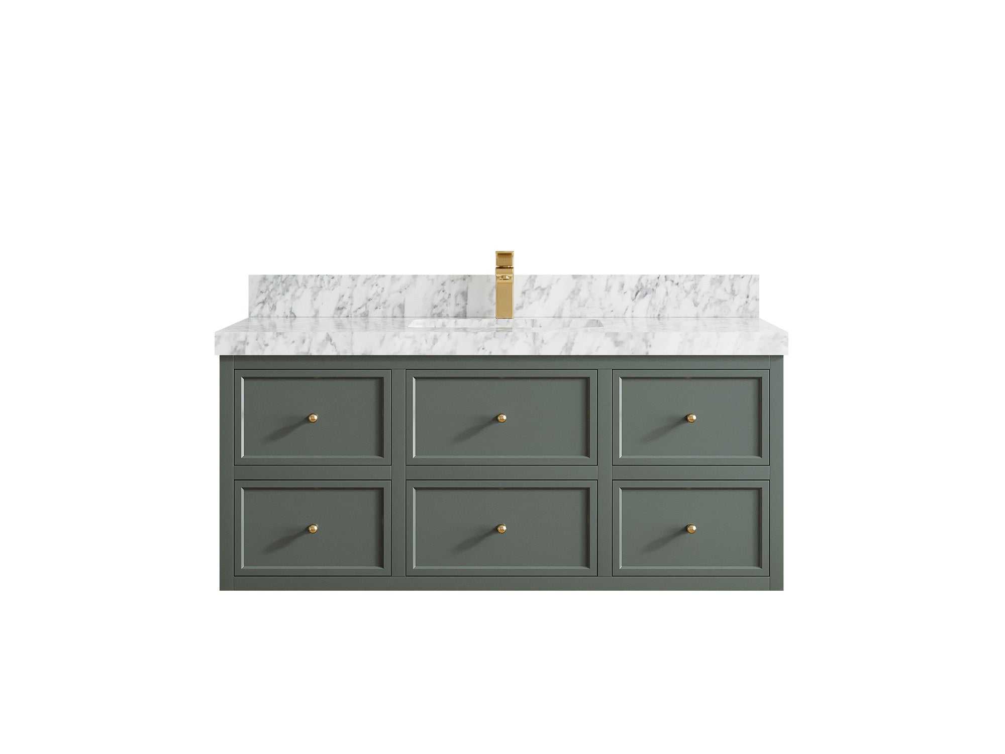 Roswell Floating 48 in. W x 22 in. D Single Sink Bathroom Vanity - Willow Bath and Vanity