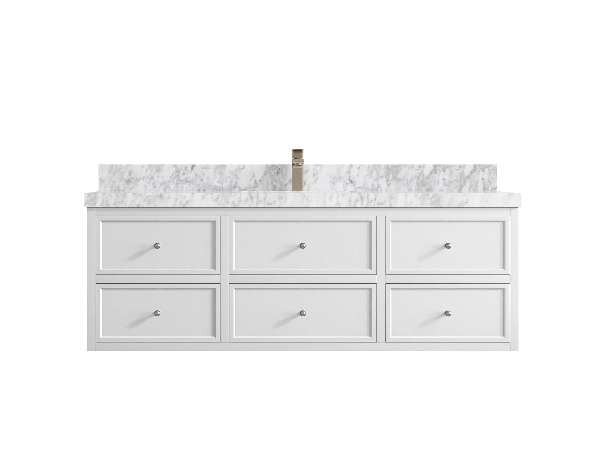 Roswell Floating 60 in. W x 22 in. D Single Sink Bathroom Vanity - Willow Bath and Vanity