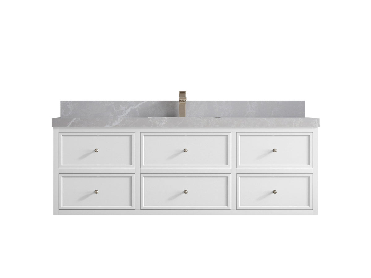 Roswell Floating 60 in. W x 22 in. D Single Sink Bathroom Vanity - Willow Bath and Vanity