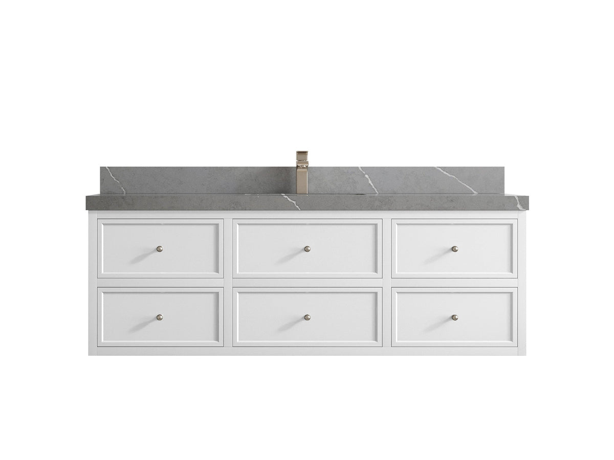 Roswell Floating 60 in. W x 22 in. D Single Sink Bathroom Vanity - Willow Bath and Vanity