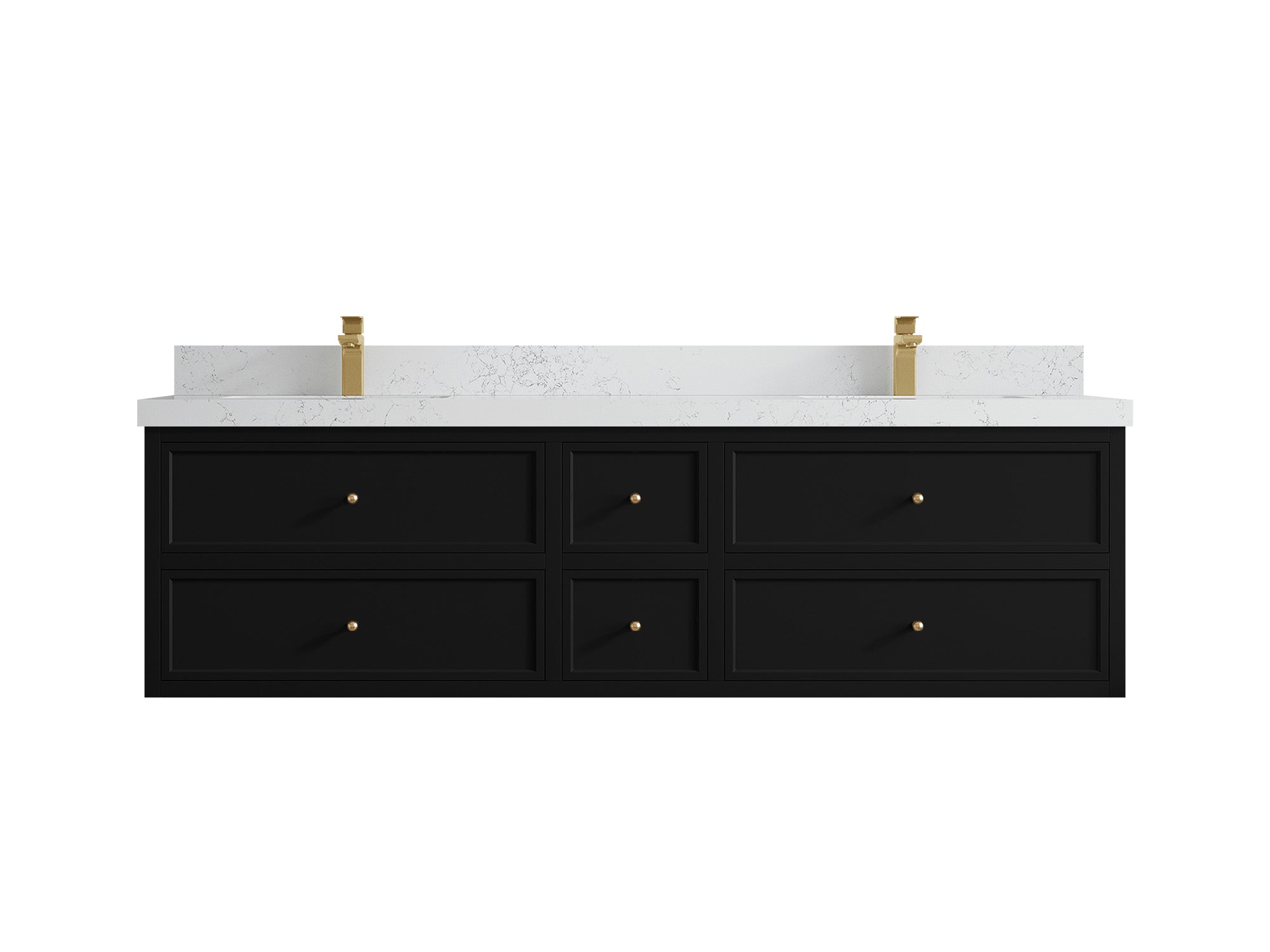 Roswell Floating 72 in. W x 22 in. D Double Sink Bathroom Vanity - Willow Bath and Vanity