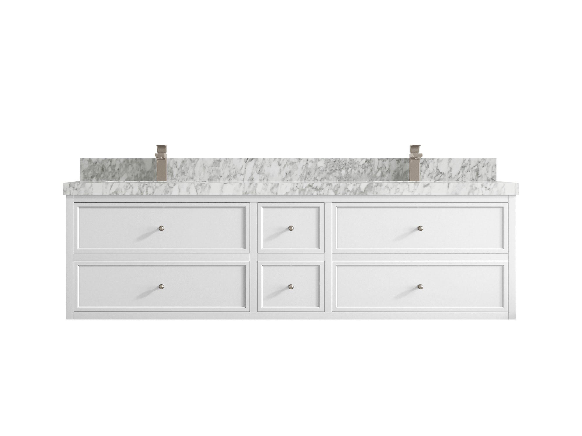 Roswell Floating 72 in. W x 22 in. D Double Sink Bathroom Vanity - Willow Bath and Vanity