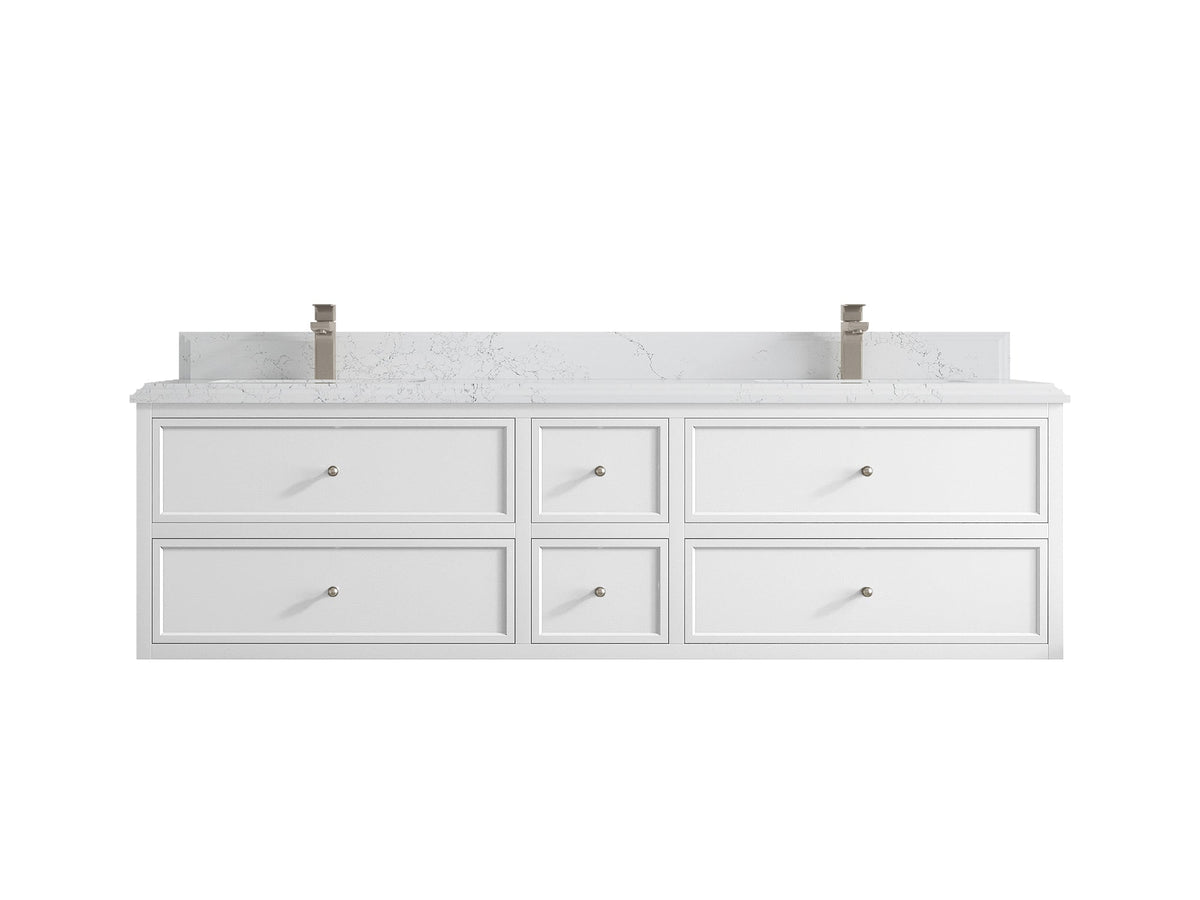 Roswell Floating 72 in. W x 22 in. D Double Sink Bathroom Vanity - Willow Bath and Vanity