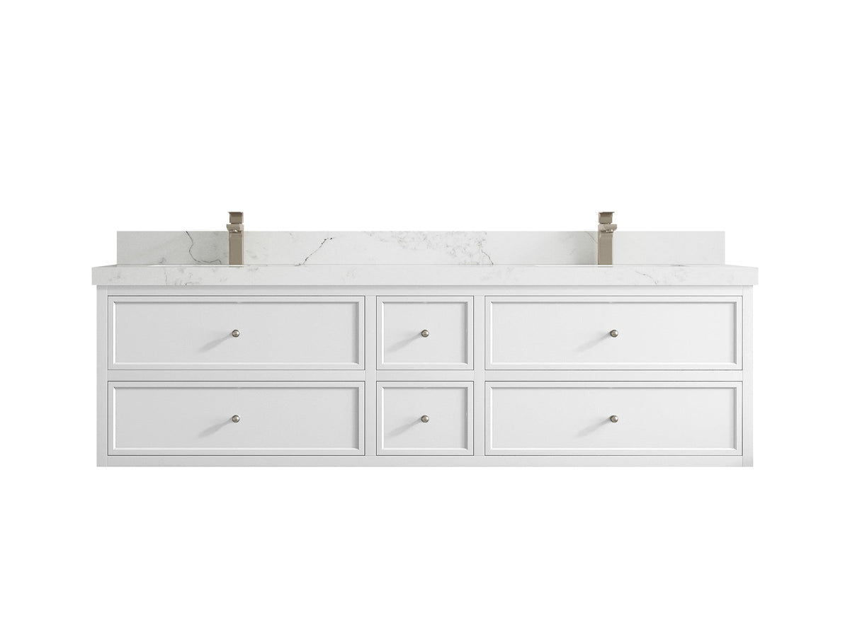 Roswell Floating 72 in. W x 22 in. D Double Sink Bathroom Vanity - Willow Bath and Vanity