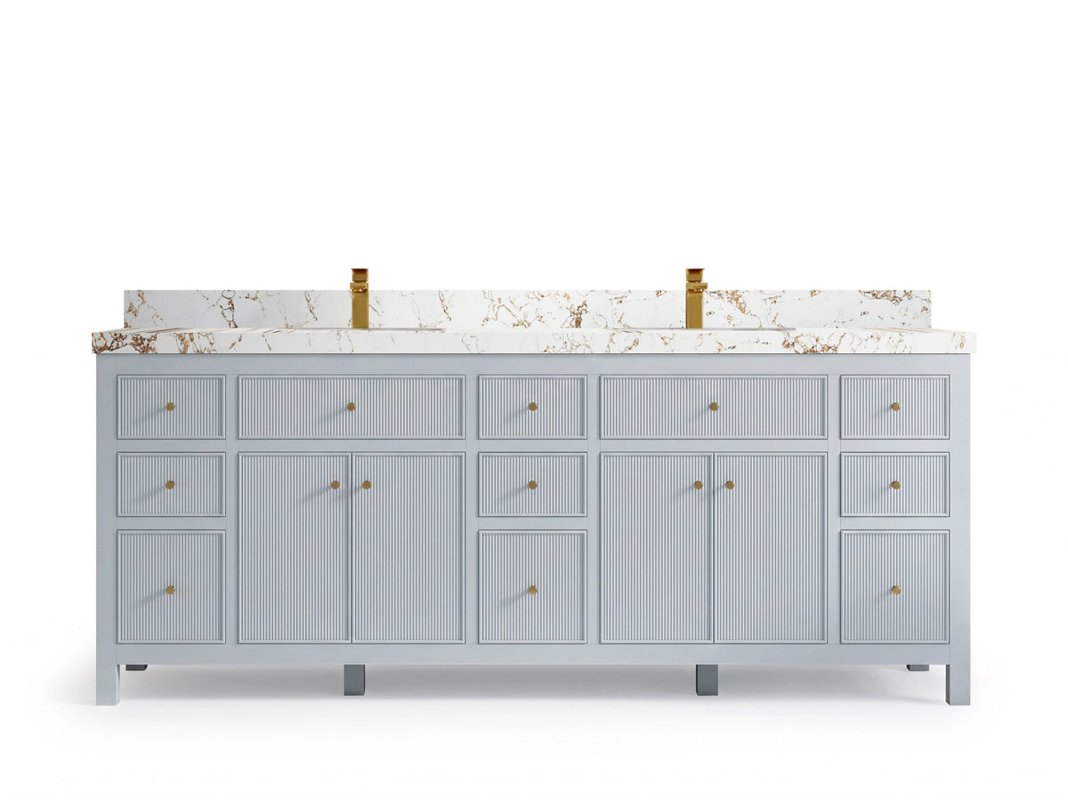 Sonoma 84 Blue Heather, Viola Gold Quartz, front view