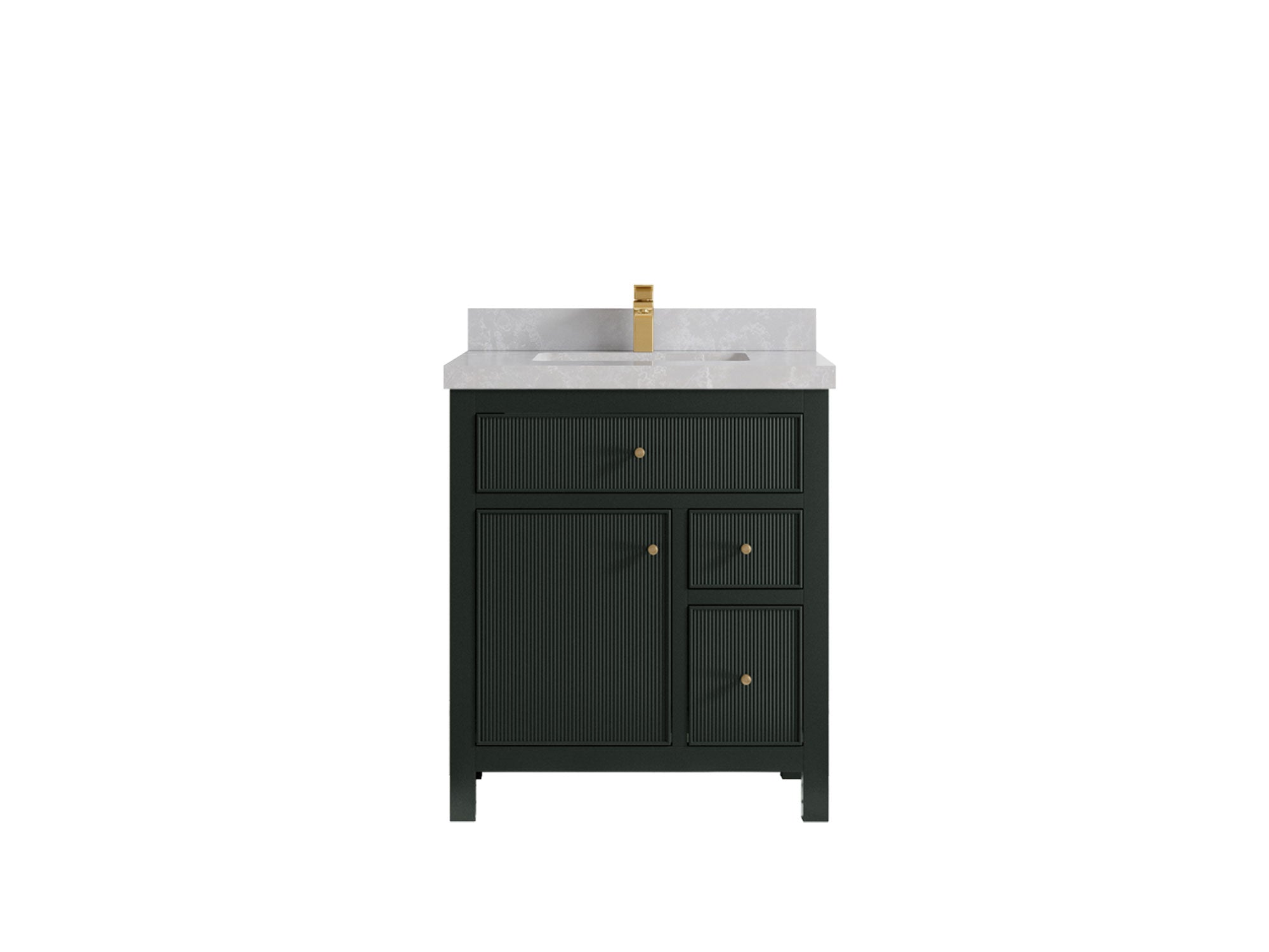 Sonoma 30 in W x 22 in D Reeded Free Standing Single Sink Bathroom Vanity - Willow Bath and Vanity
