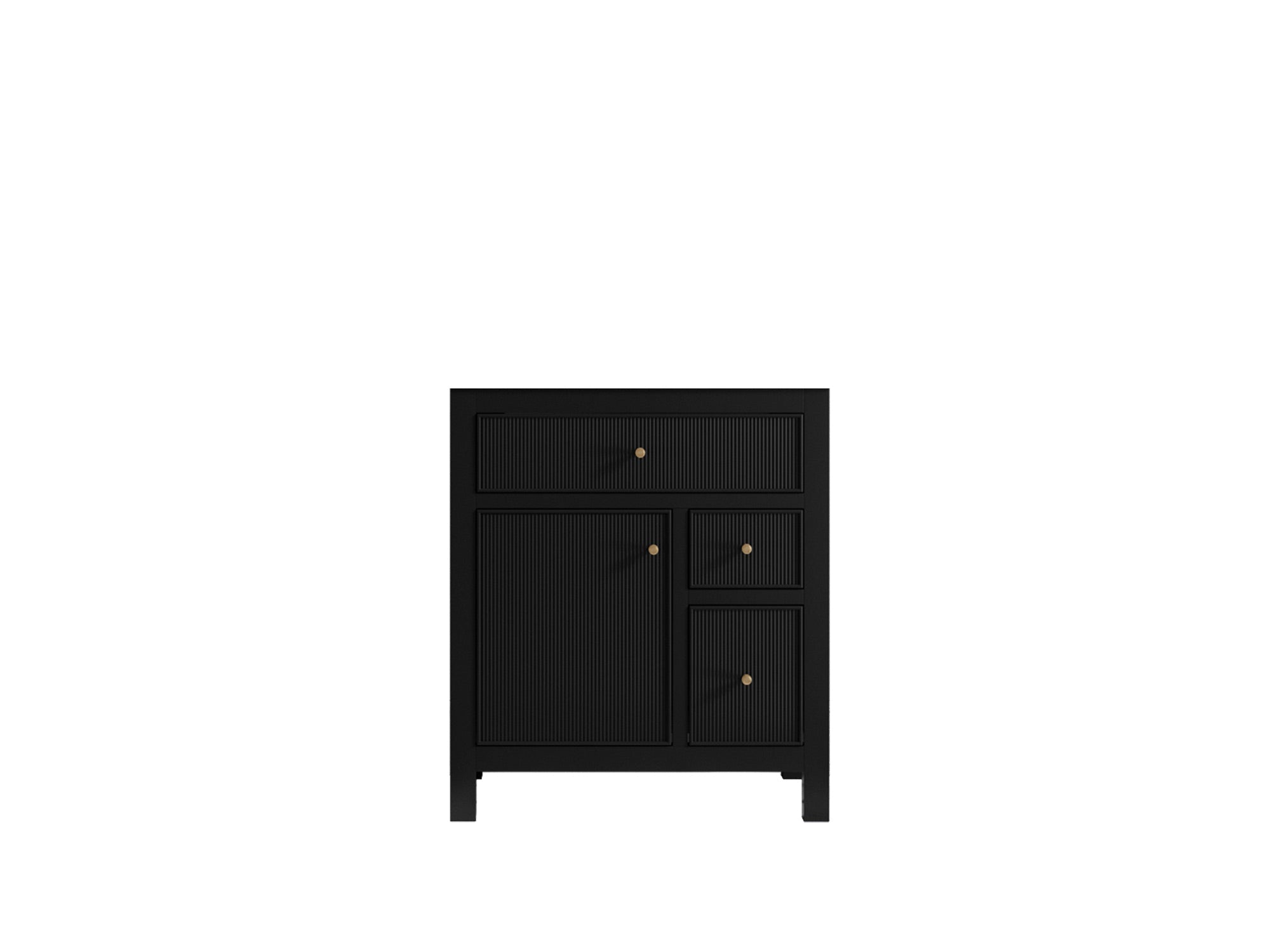 Sonoma 30 in W x 22 in D Reeded Free Standing Single Sink Bathroom Vanity - Willow Bath and Vanity