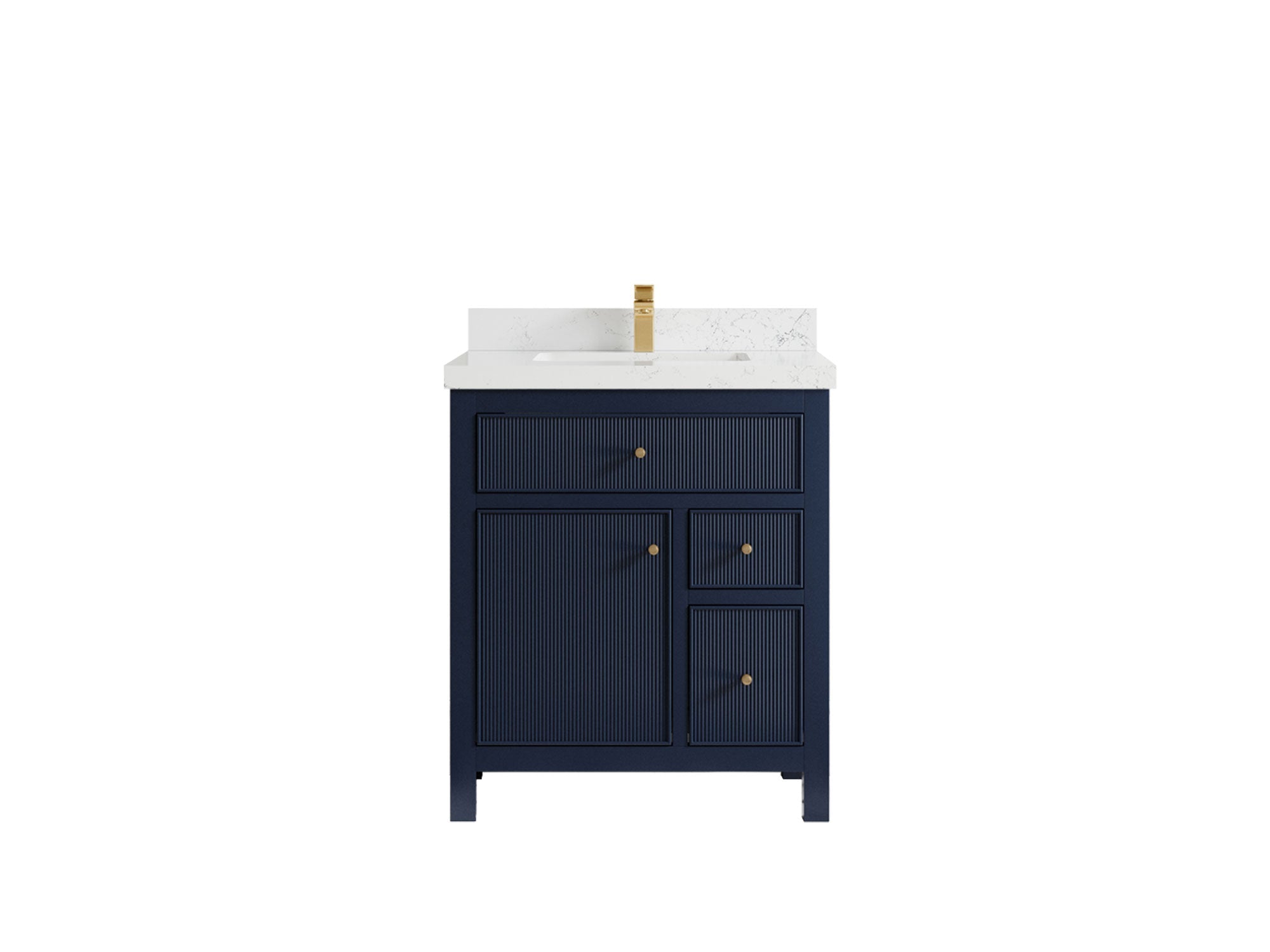 Sonoma 30 in W x 22 in D Reeded Free Standing Single Sink Bathroom Vanity hln - Willow Bath and Vanity