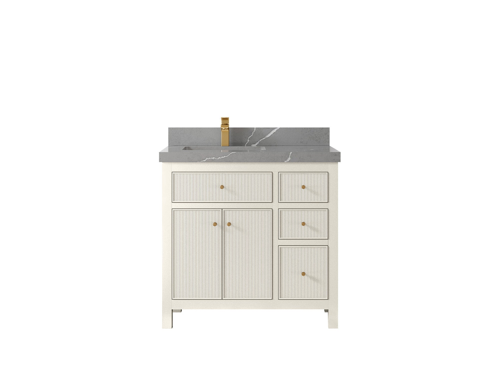 Sonoma 36 in. W x 22 in. D Left Offset Sink Bathroom Vanity - Willow Bath and Vanity