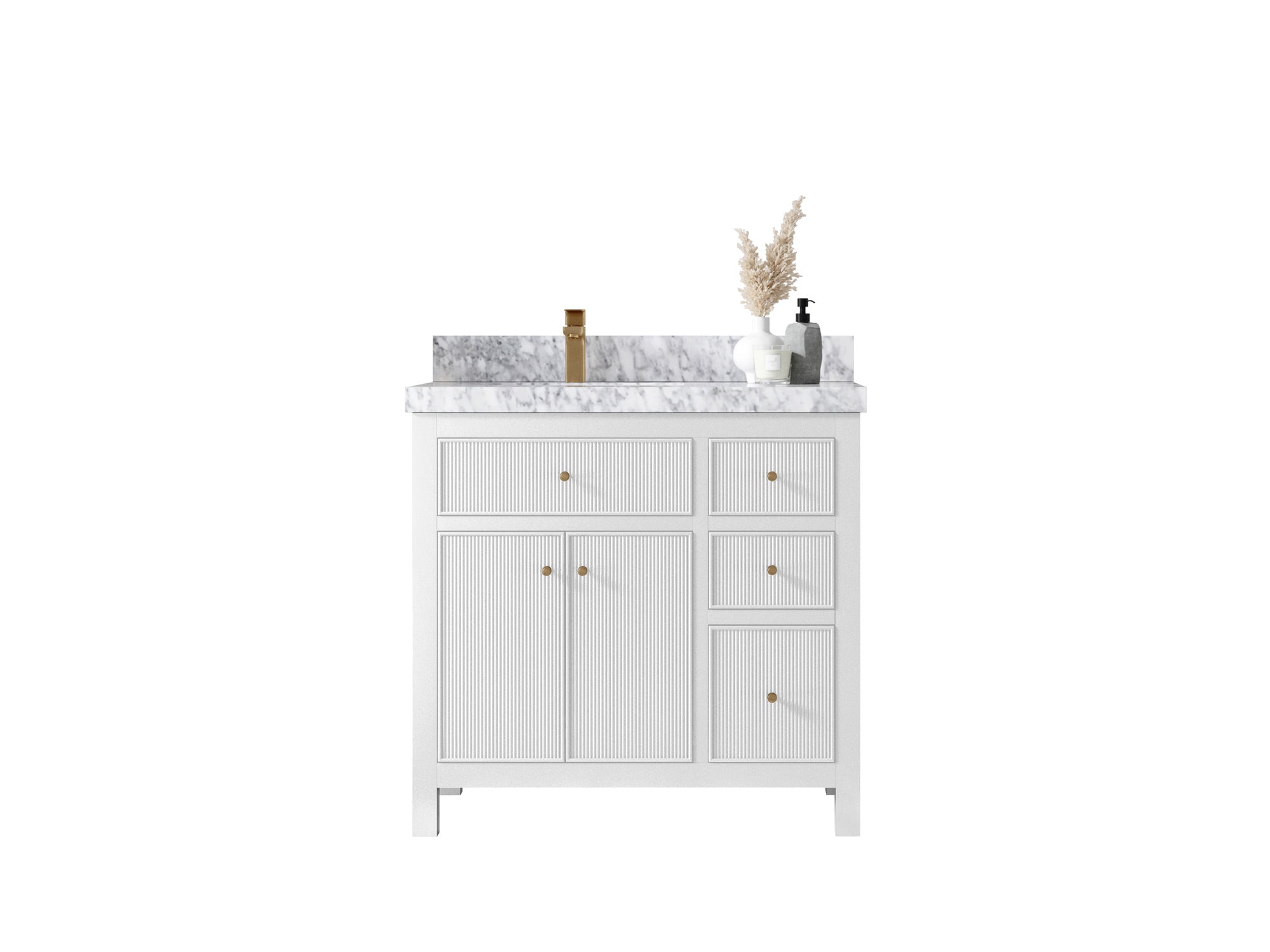 Sonoma 36 in. W x 22 in. D Left Offset Sink Bathroom Vanity - Willow Bath and Vanity