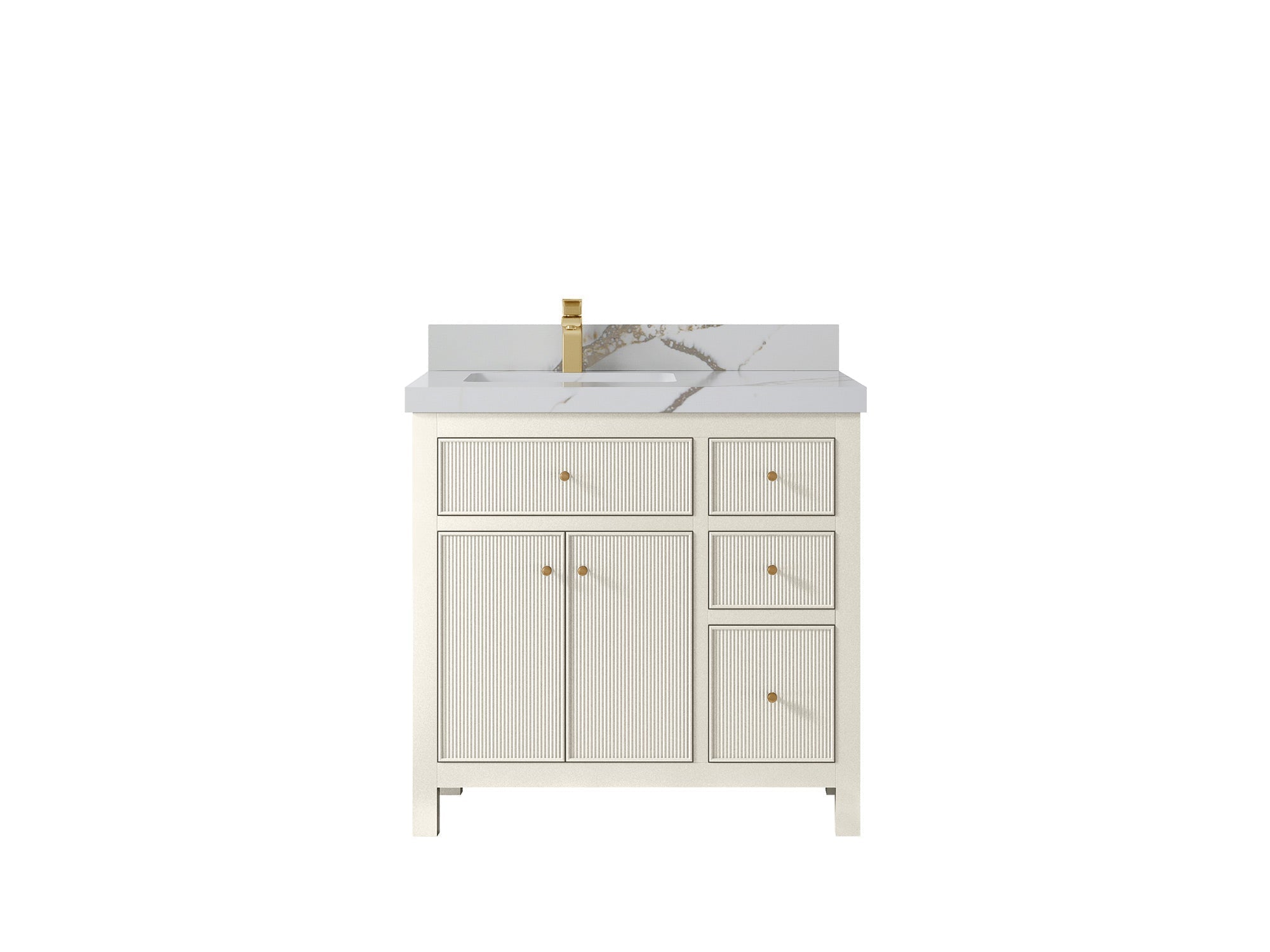 Sonoma 36 in. W x 22 in. D Left Offset Sink Bathroom Vanity - Willow Bath and Vanity