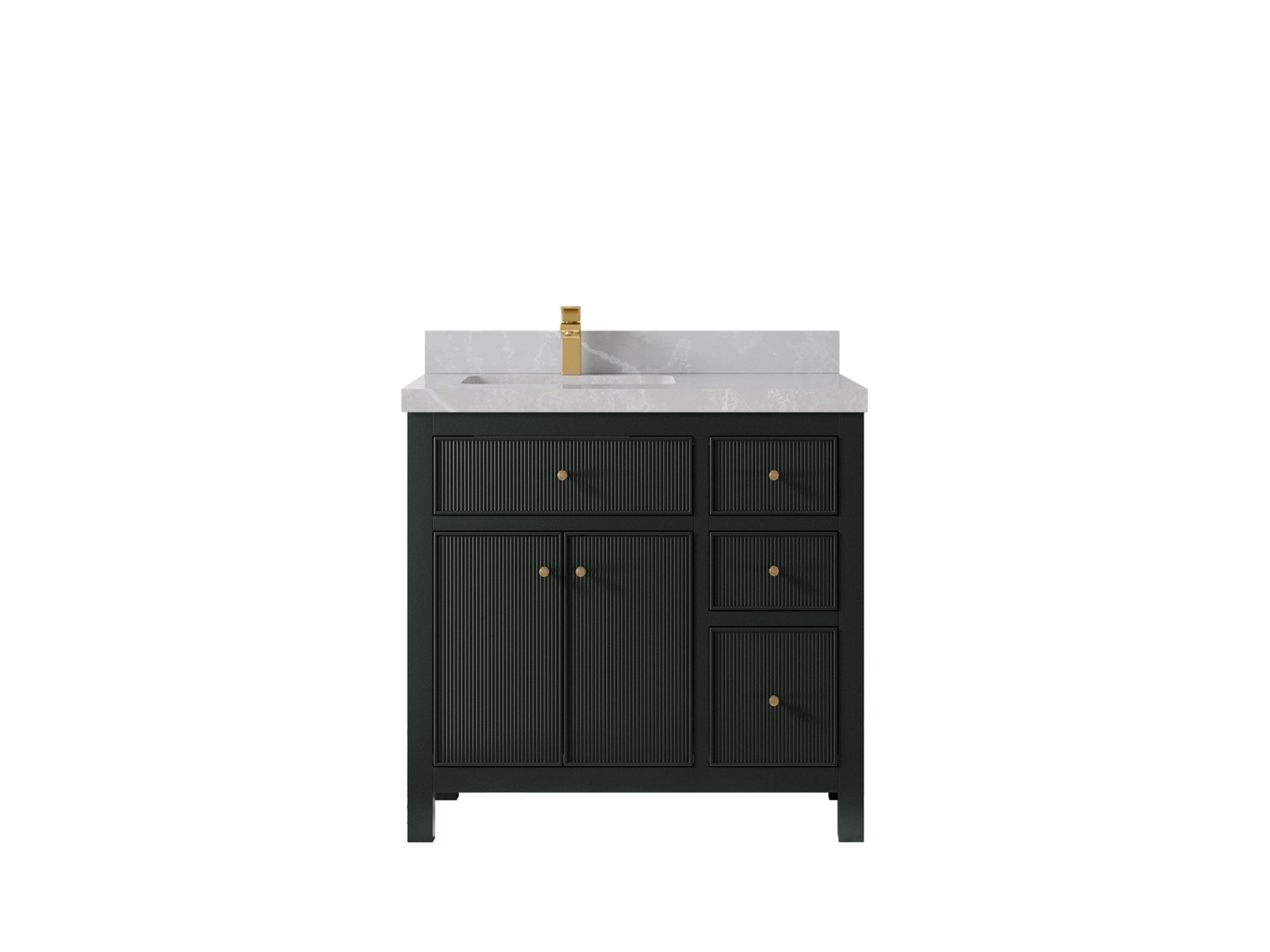 Sonoma 36 in. W x 22 in. D Left Offset Sink Bathroom Vanity - Willow Bath and Vanity