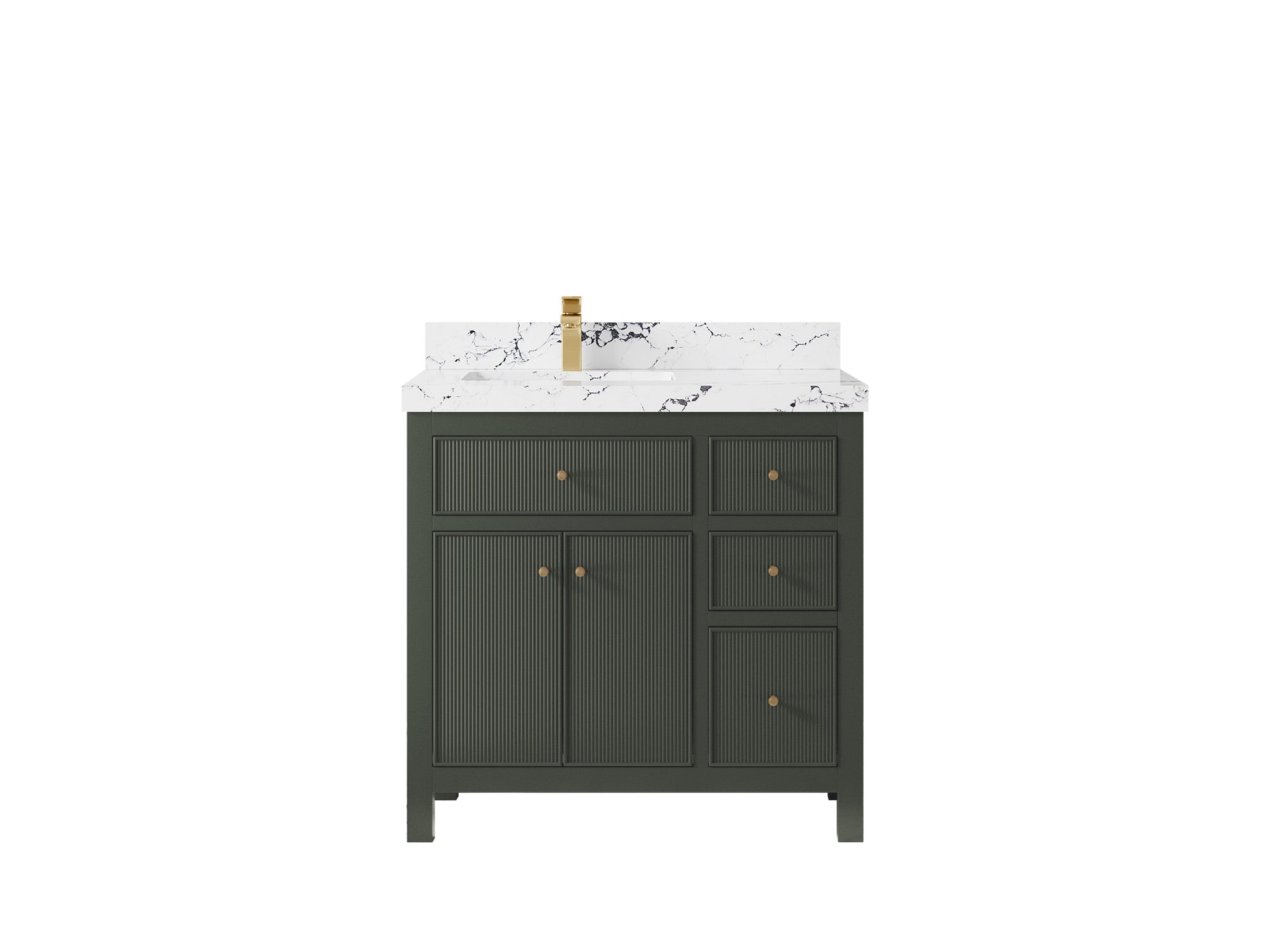Sonoma 36 in. W x 22 in. D Left Offset Sink Bathroom Vanity - Willow Bath and Vanity