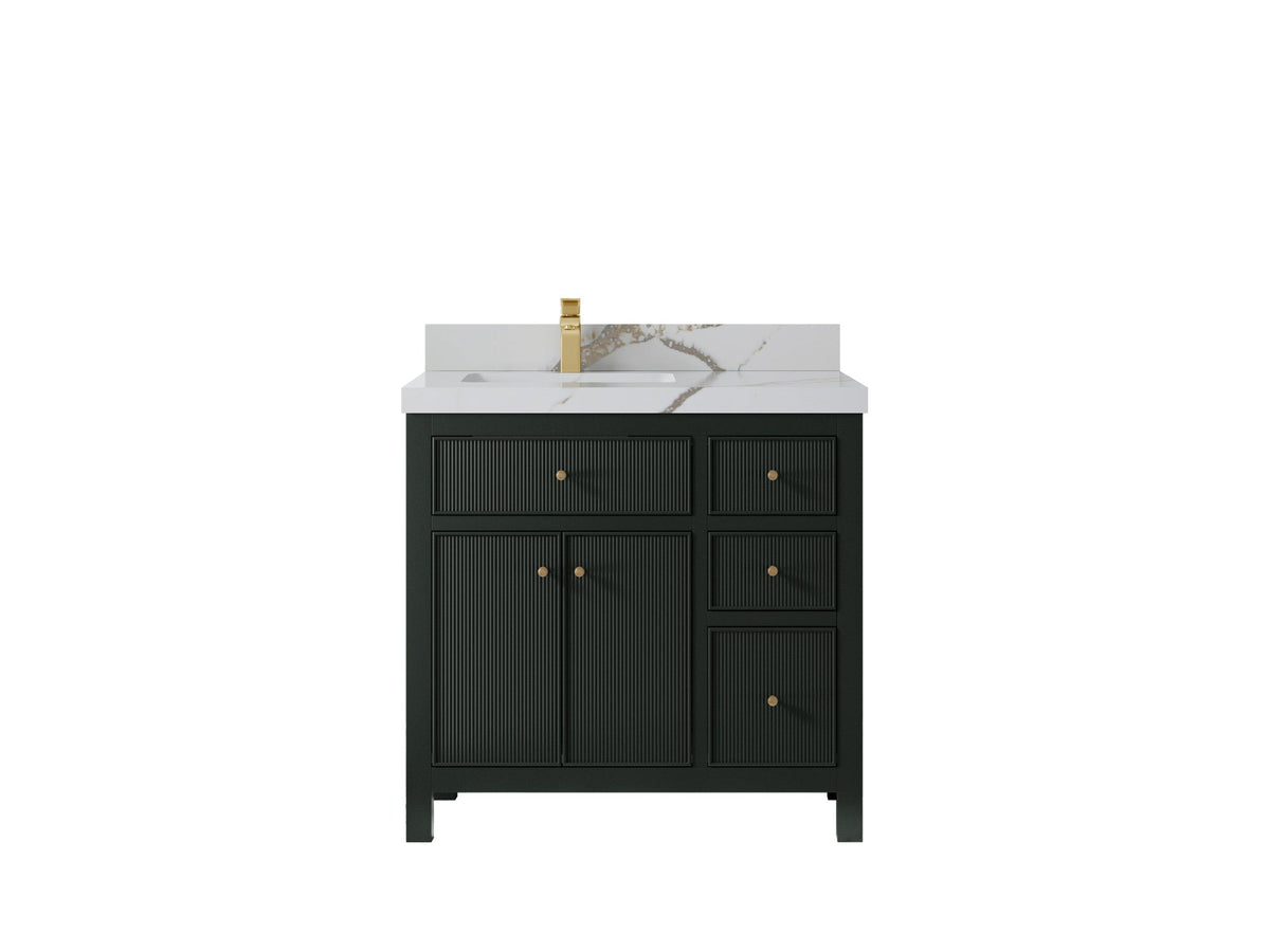 Sonoma 36 in. W x 22 in. D Left Offset Sink Bathroom Vanity - Willow Bath and Vanity