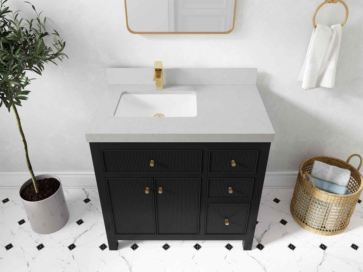 Sonoma 36 in. W x 22 in. D Left Offset Sink Bathroom Vanity - Willow Bath and Vanity