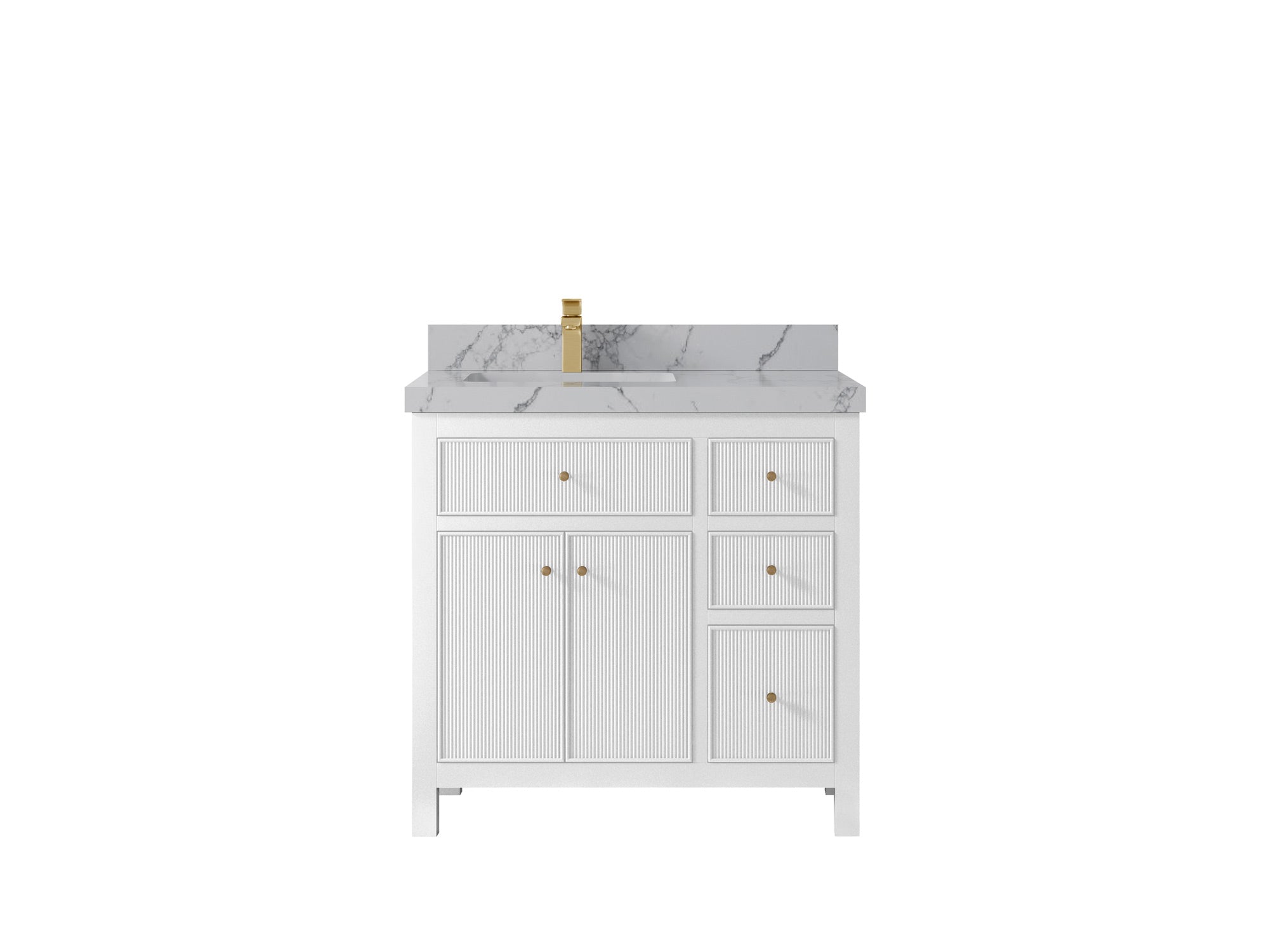 Sonoma 36 in. W x 22 in. D Left Offset Sink Bathroom Vanity - Willow Bath and Vanity