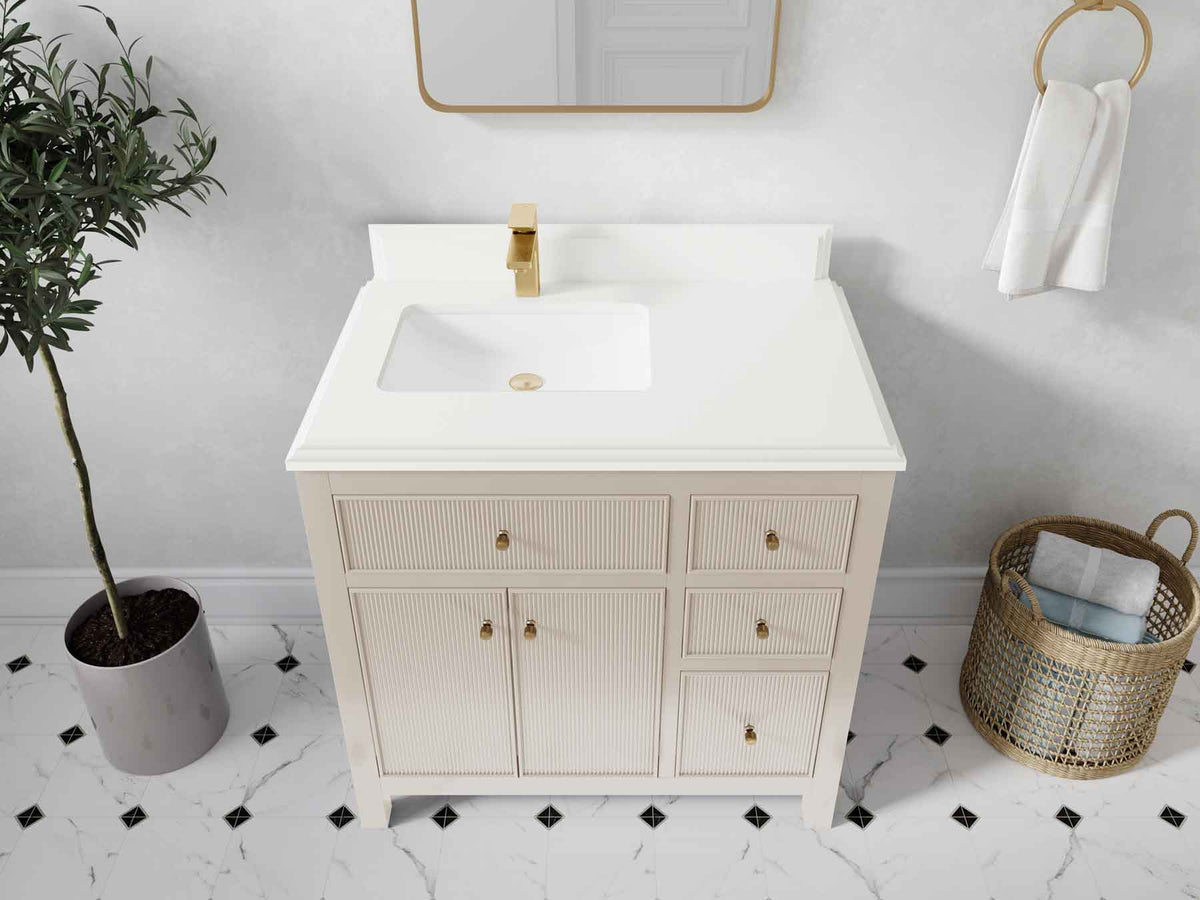 Sonoma 36 in. W x 22 in. D Left Offset Sink Bathroom Vanity - Willow Bath and Vanity