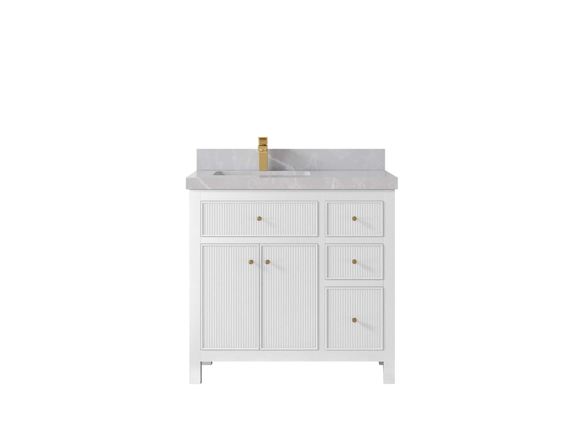 Sonoma 36 in. W x 22 in. D Left Offset Sink Bathroom Vanity - Willow Bath and Vanity