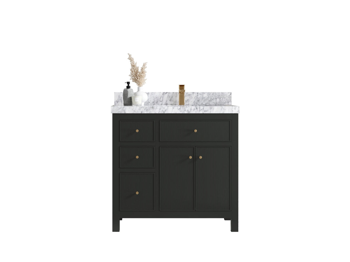 Sonoma 36 in. W x 22 in. D Right Offset Sink Bathroom Vanity - Willow Bath and Vanity