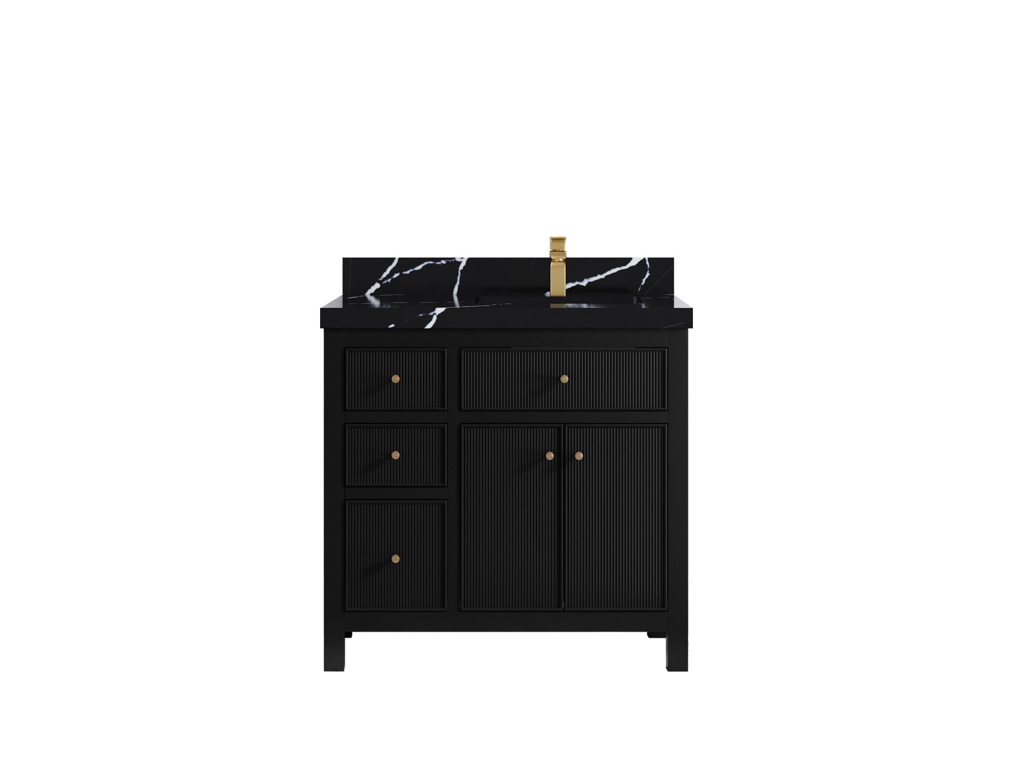 Sonoma 36 in. W x 22 in. D Right Offset Sink Bathroom Vanity - Willow Bath and Vanity