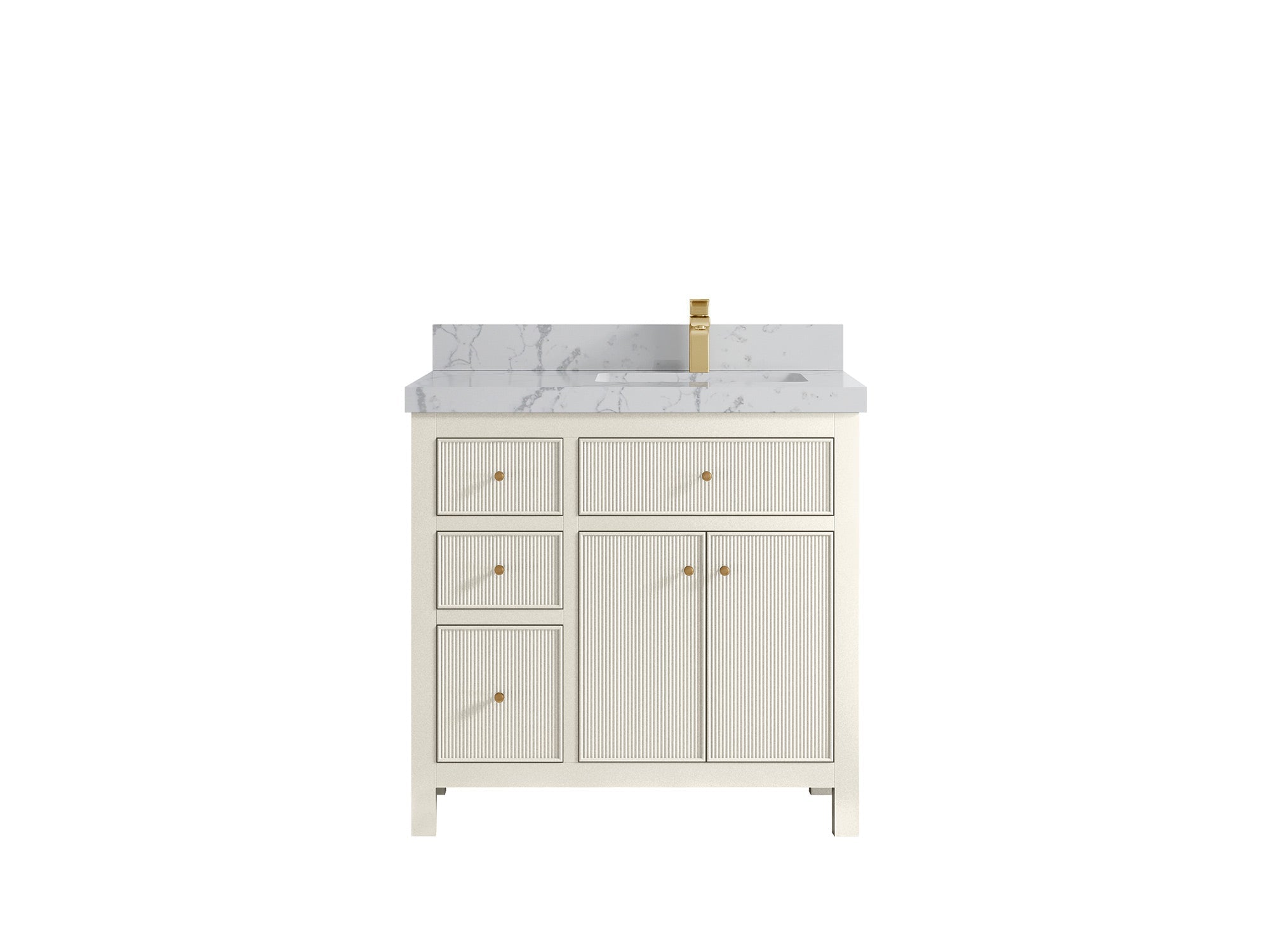 Sonoma 36 in. W x 22 in. D Right Offset Sink Bathroom Vanity - Willow Bath and Vanity
