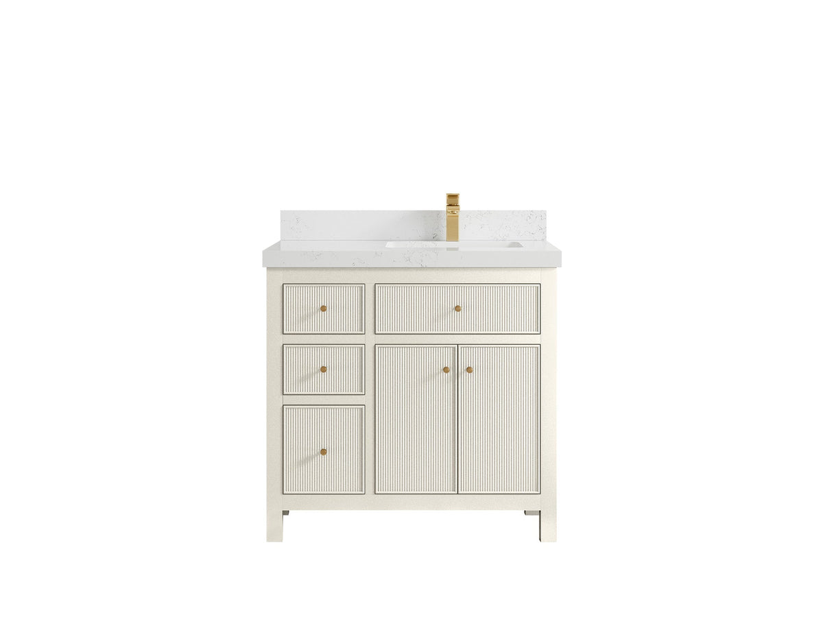 Sonoma 36 in. W x 22 in. D Right Offset Sink Bathroom Vanity - Willow Bath and Vanity
