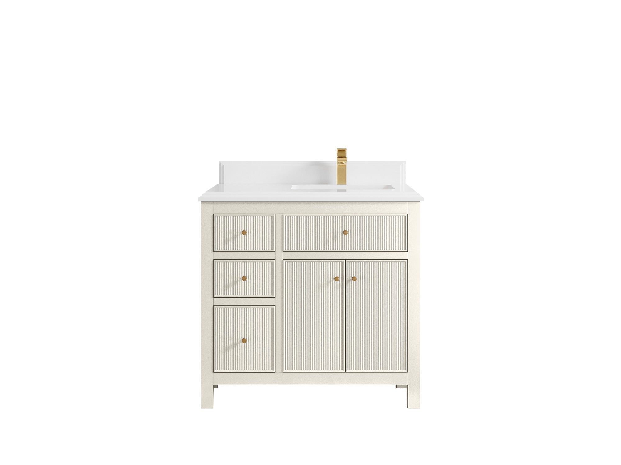 Sonoma 36 in. W x 22 in. D Right Offset Sink Bathroom Vanity - Willow Bath and Vanity