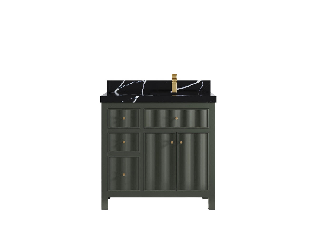Sonoma 36 in. W x 22 in. D Right Offset Sink Bathroom Vanity - Willow Bath and Vanity