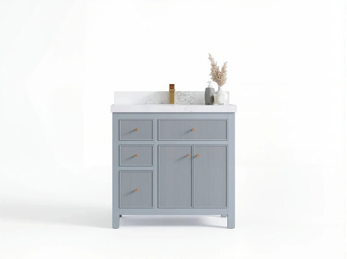 Sonoma 36 in. W x 22 in. D with Center Sink Bathroom Vanity - Willow Bath and Vanity