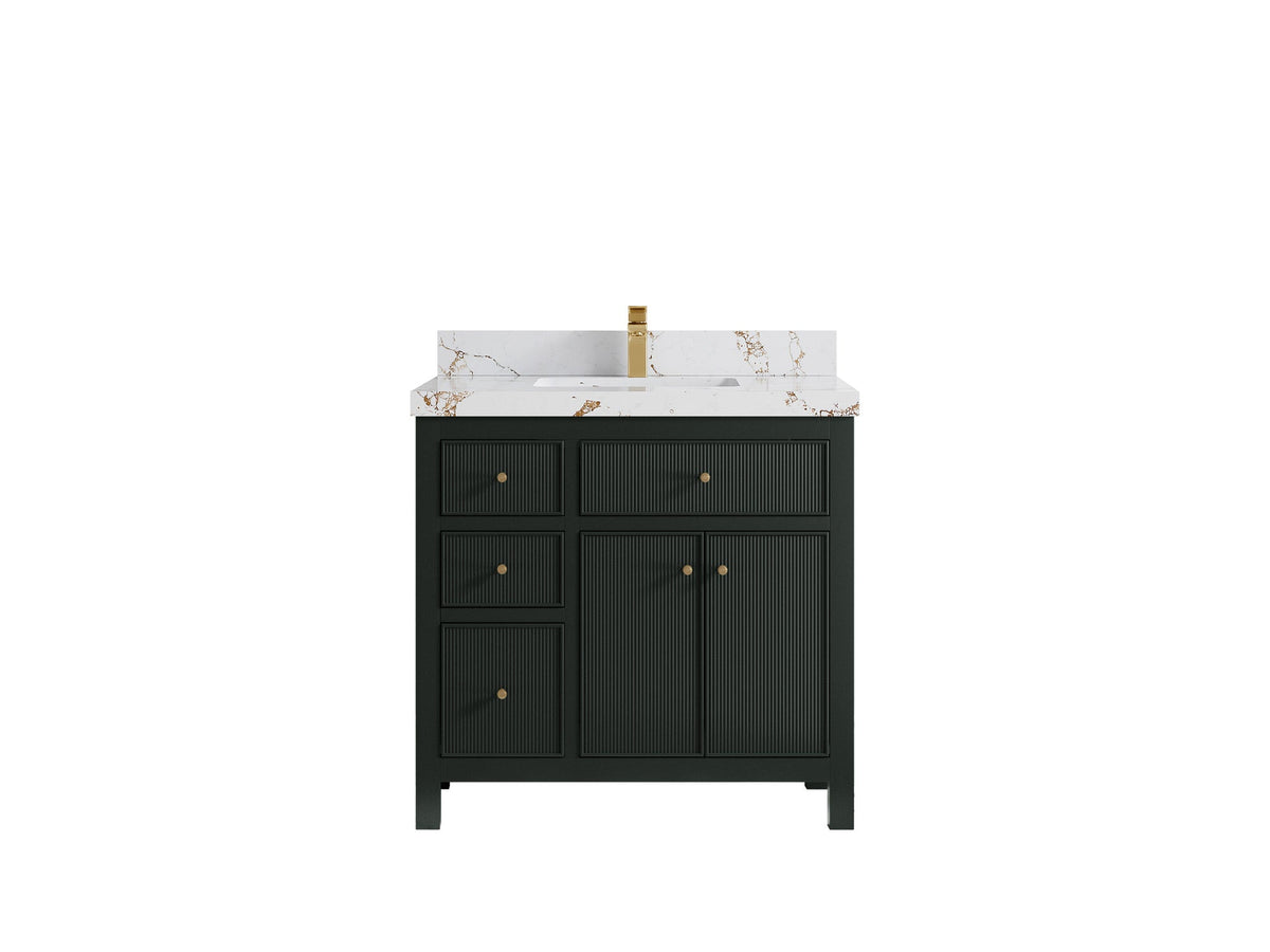 Sonoma 36 in. W x 22 in. D with Center Sink Bathroom Vanity - Willow Bath and Vanity