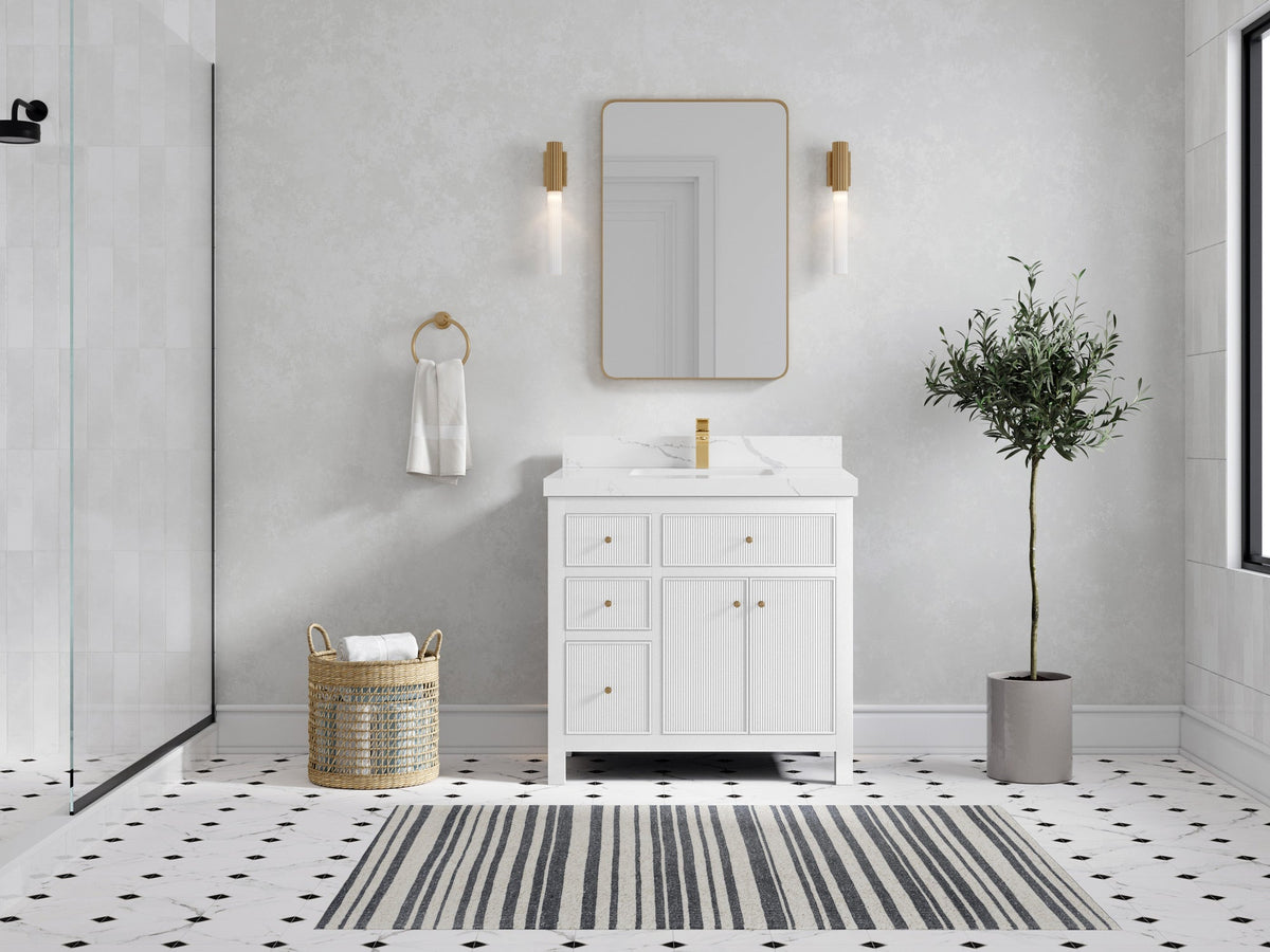 Sonoma 36 in. W x 22 in. D with Center Sink Bathroom Vanity - Willow Bath and Vanity