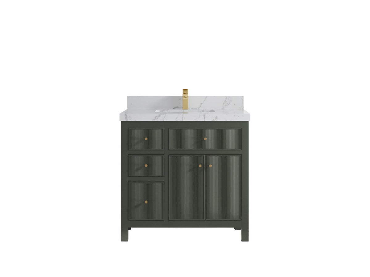 Sonoma 36 in. W x 22 in. D with Center Sink Bathroom Vanity - Willow Bath and Vanity