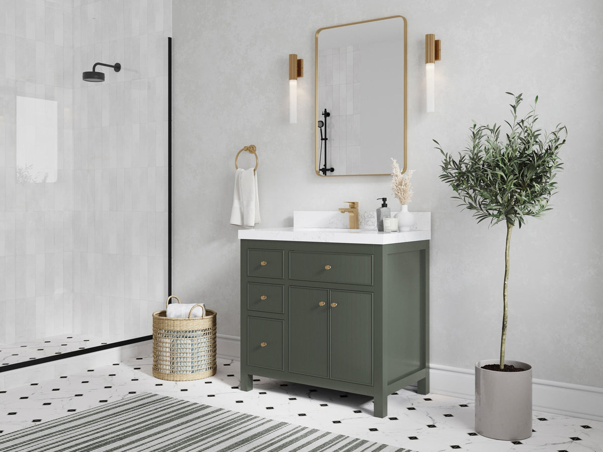 Sonoma 36 in. W x 22 in. D with Center Sink Bathroom Vanity - Willow Bath and Vanity