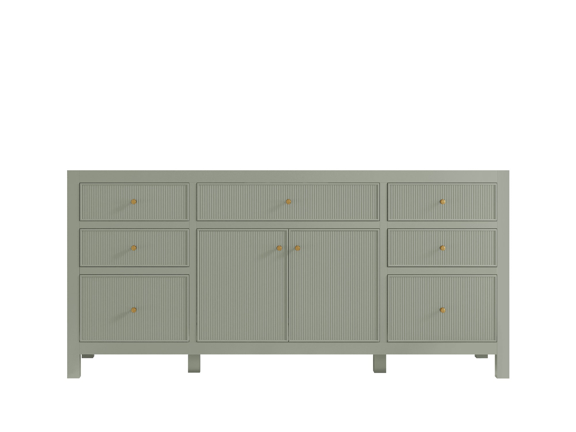 Sonoma 72 in W x 22 in D Free Standing Reeded Single Sink Bathroom Vanity - Willow Bath and Vanity
