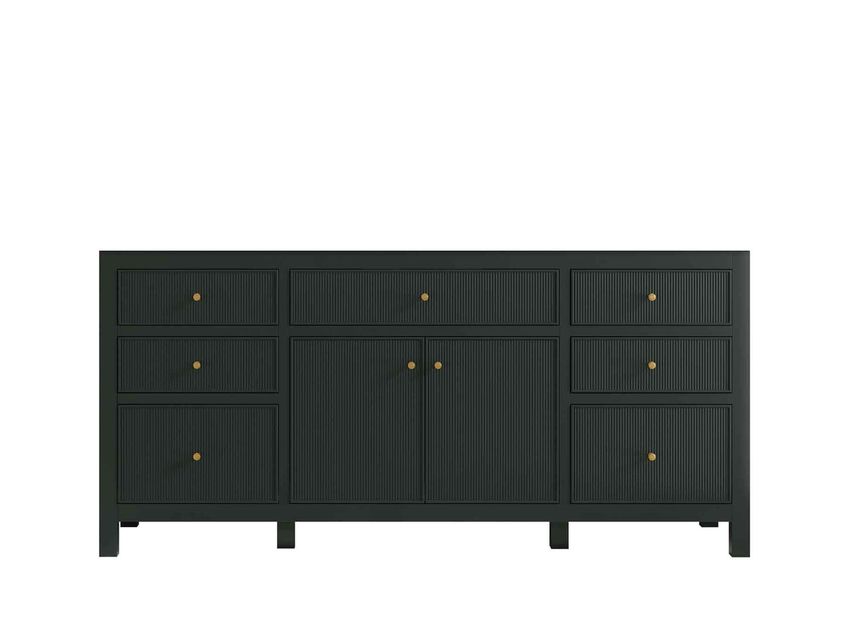 Sonoma 72 in W x 22 in D Free Standing Reeded Single Sink Bathroom Vanity - Willow Bath and Vanity