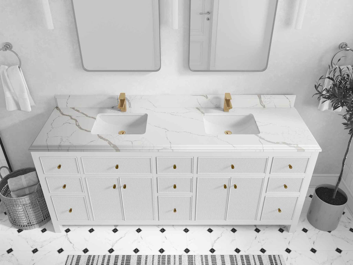 Sonoma 80 in. W x 22 in. D Double Sink Bathroom Vanity - Willow Bath and Vanity