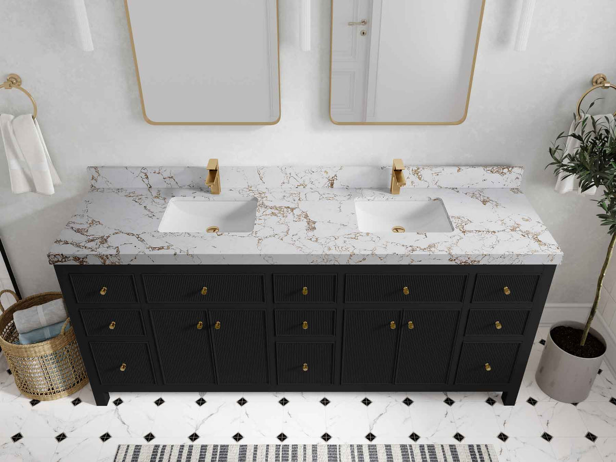 Sonoma 80 in. W x 22 in. D Double Sink Bathroom Vanity - Willow Bath and Vanity