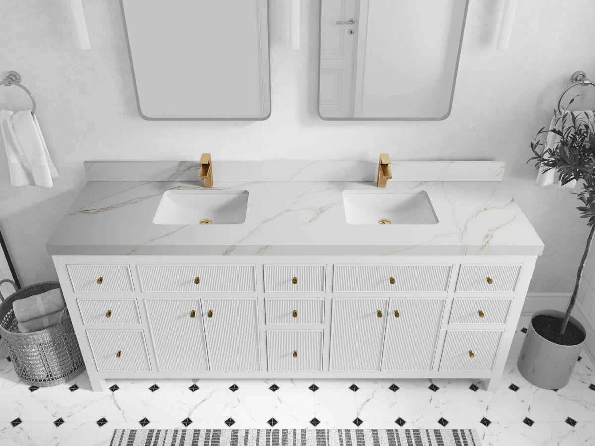 Sonoma 80 in. W x 22 in. D Double Sink Bathroom Vanity - Willow Bath and Vanity