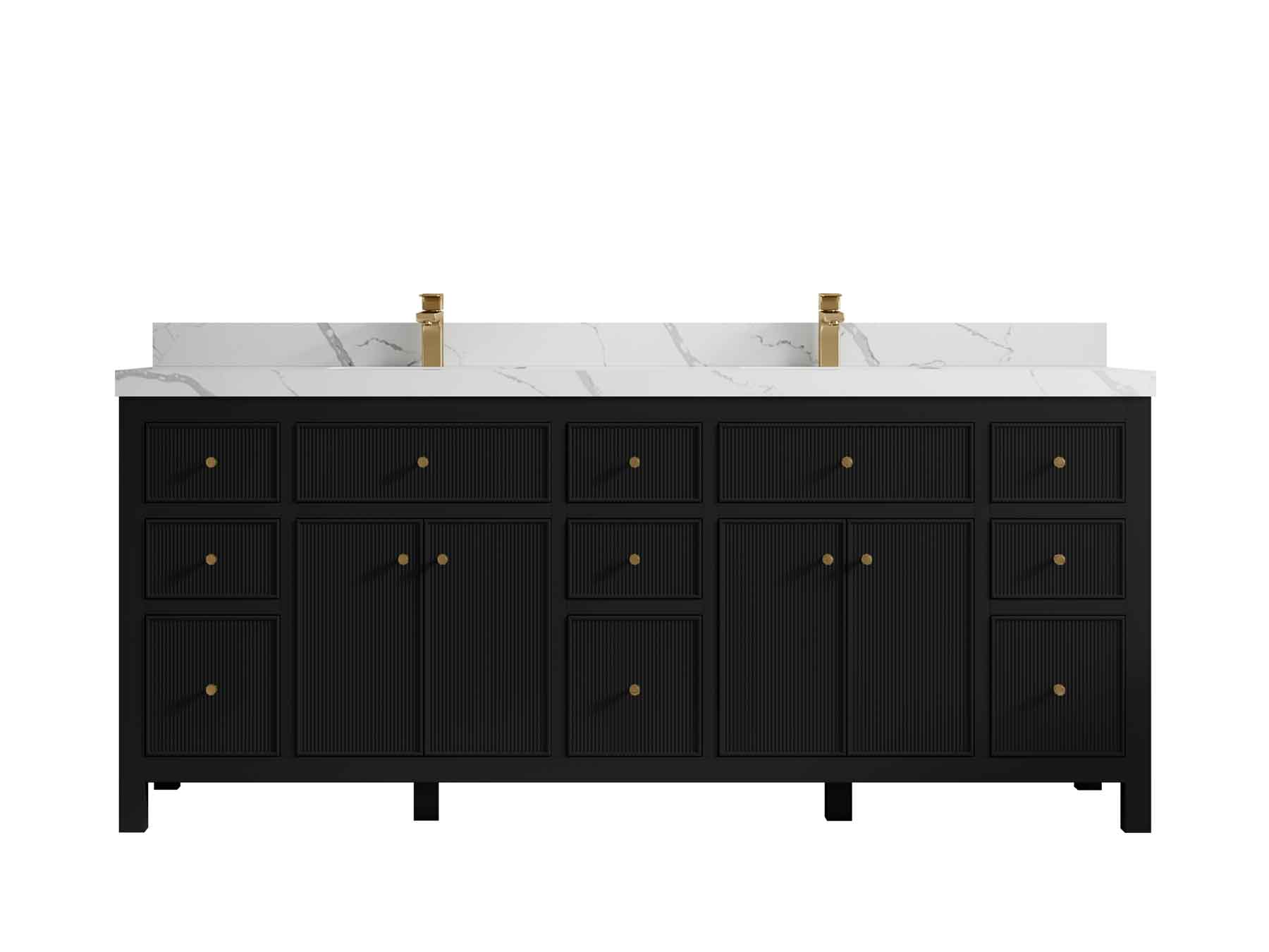 Sonoma 80 in. W x 22 in. D Double Sink Bathroom Vanity - Willow Bath and Vanity